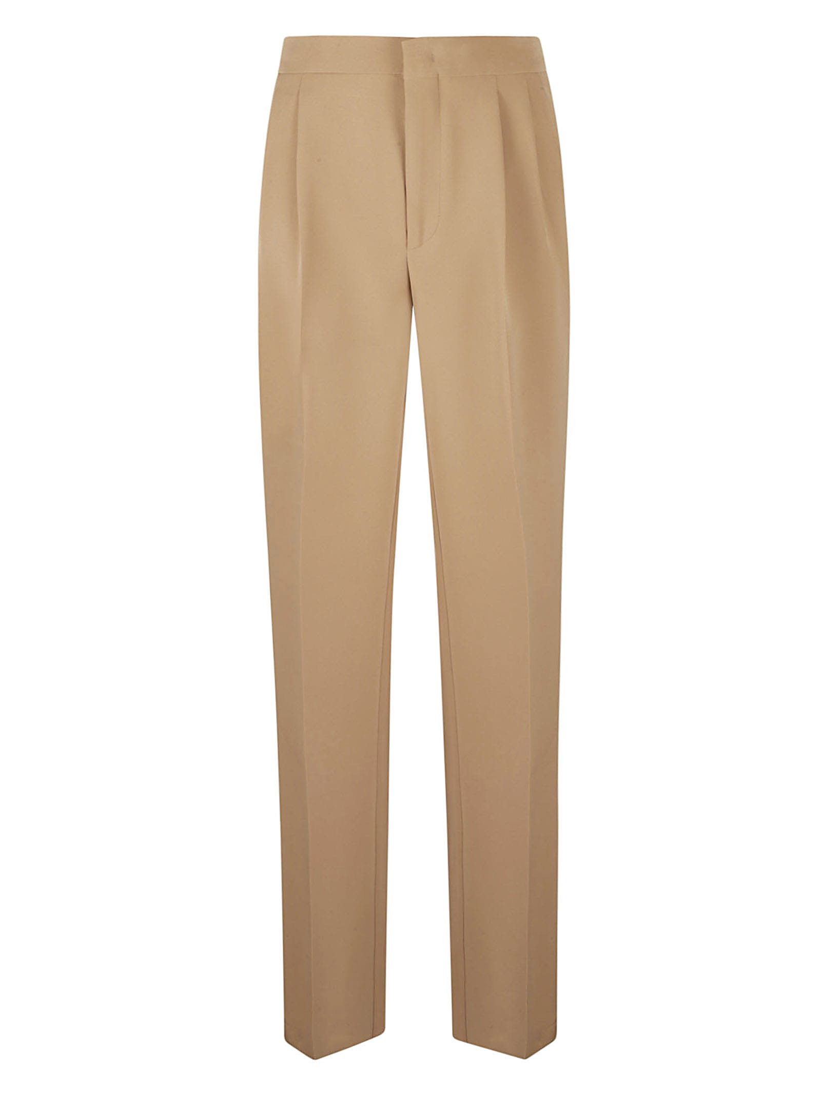 Shop Tagliatore Concealed Trousers In Caramel