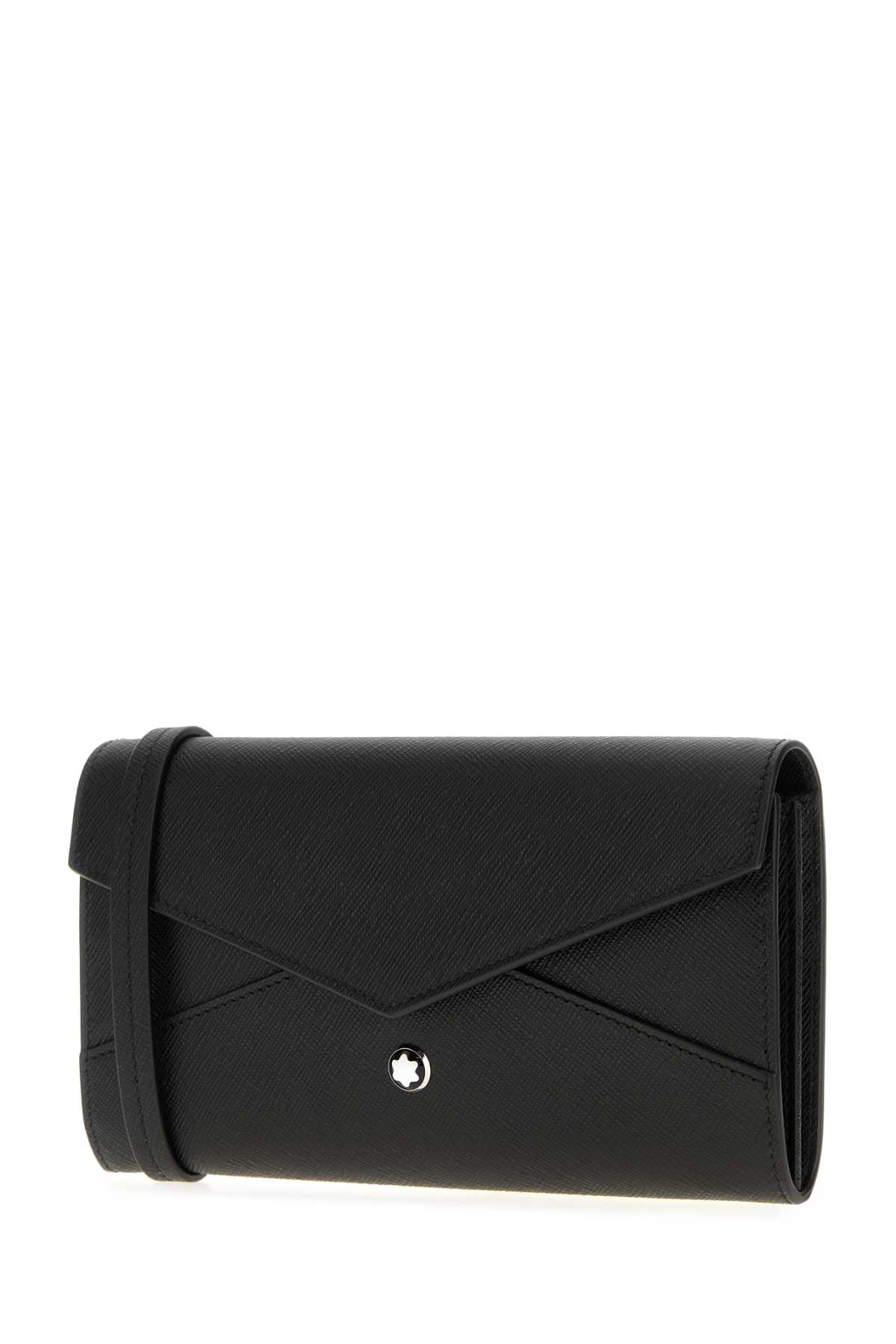 Montblanc Black Leather Wallet In Black
