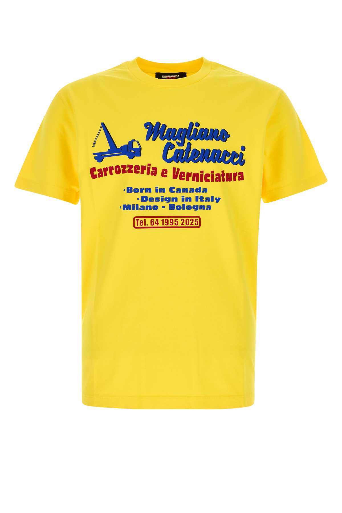 Dsquared2 Dsquared Yellow Cotton Dsquared X Magliano T-shirt In Yellow