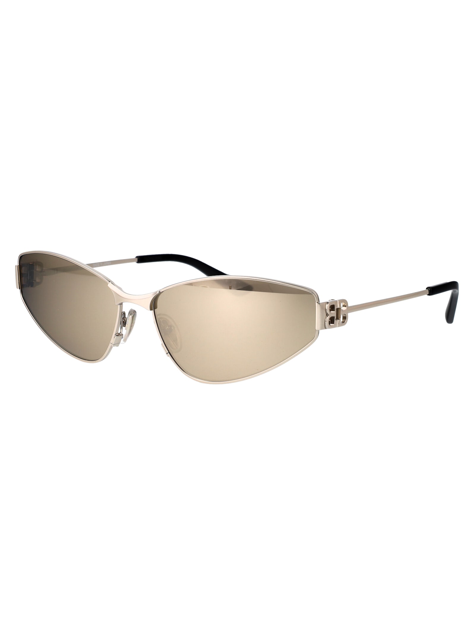 Shop Balenciaga Bb0335s Sunglasses In 006 Silver Silver Silver