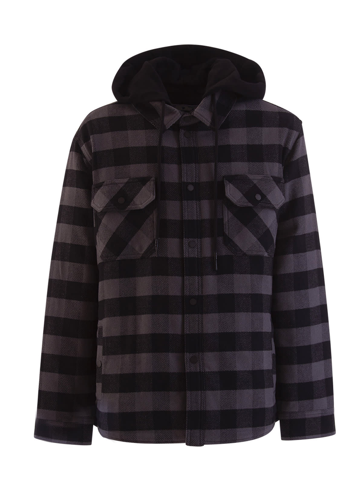 Off-white Checked Hooded Shirt