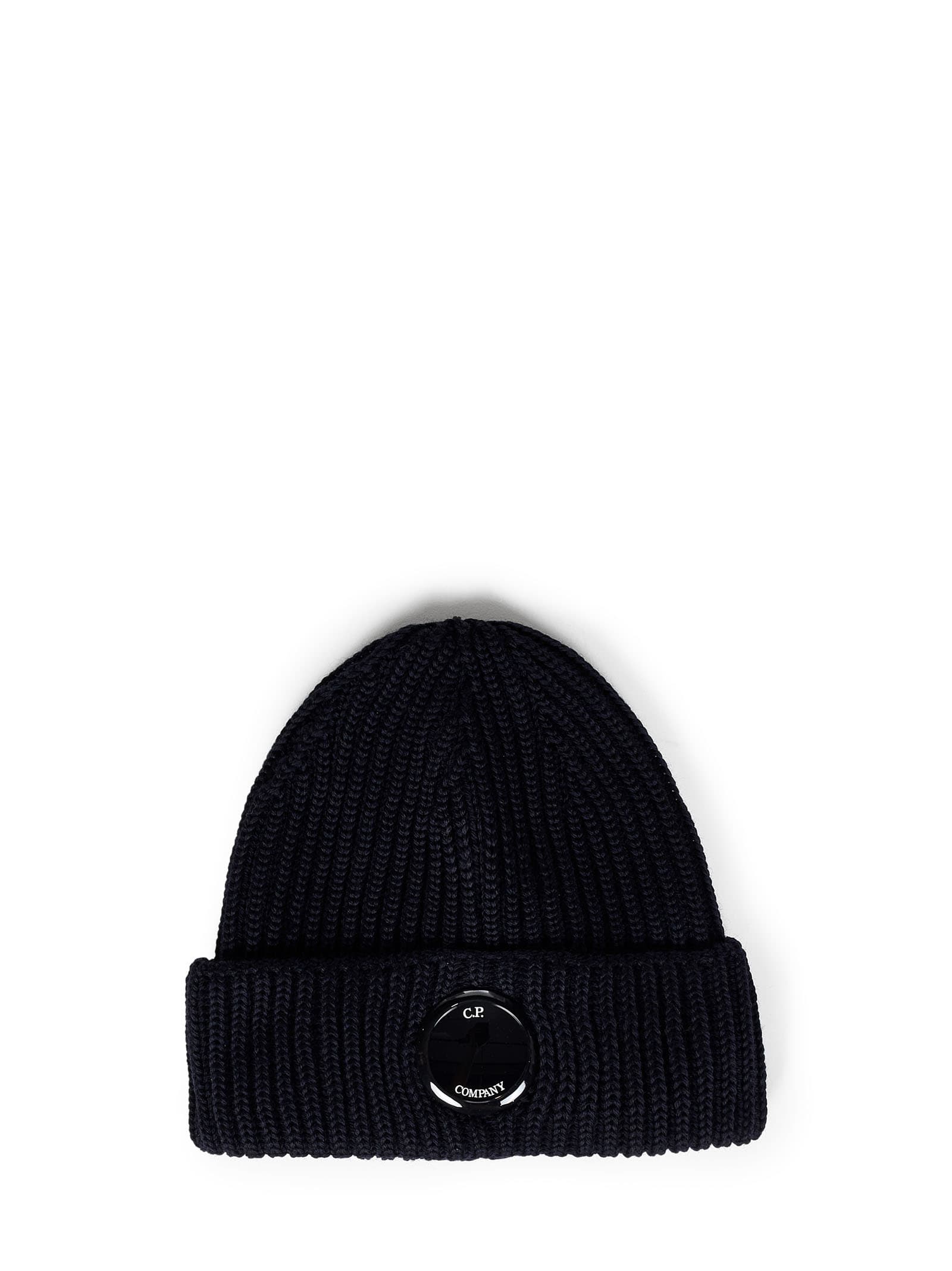 C.P. Company Goggles-detail Ribbed Wool Beanie - Farfetch