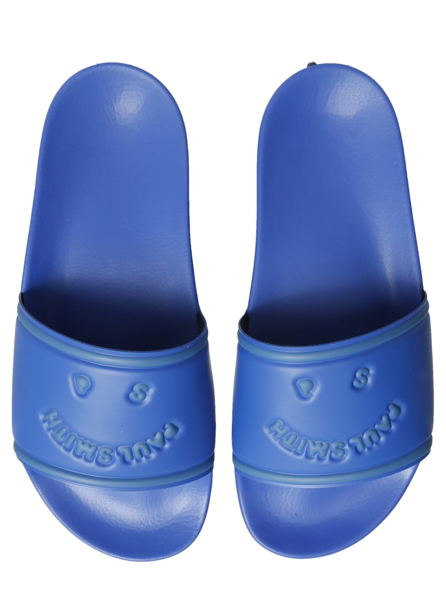 Shop Ps By Paul Smith Summit Slide Sandals In Blue
