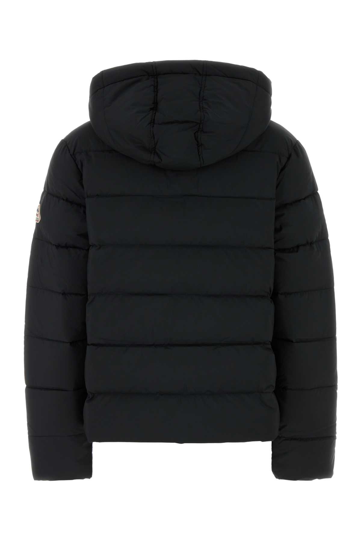 Pyrenex Hooded Long Sleeve Quilted Down Jacket In Black