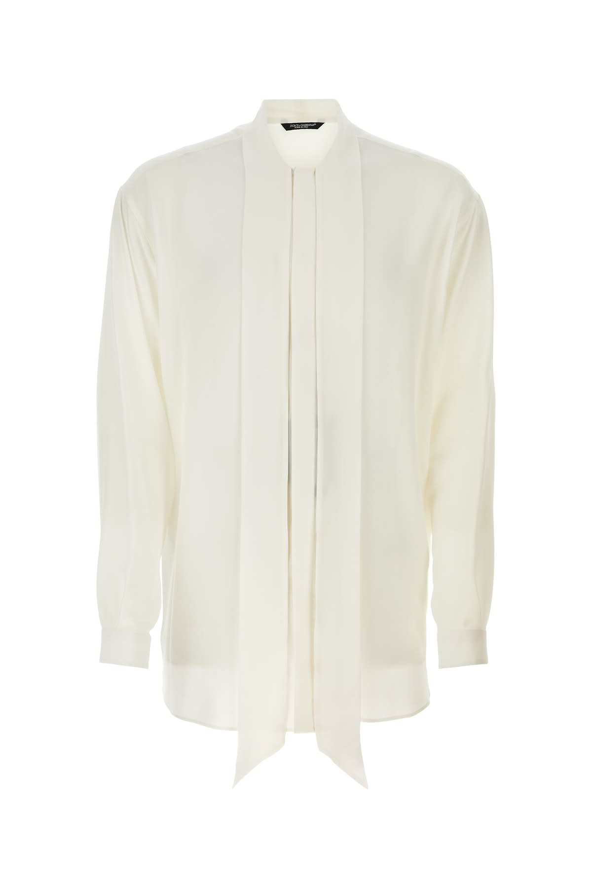 Shop Dolce & Gabbana Camicia In Biancoottico