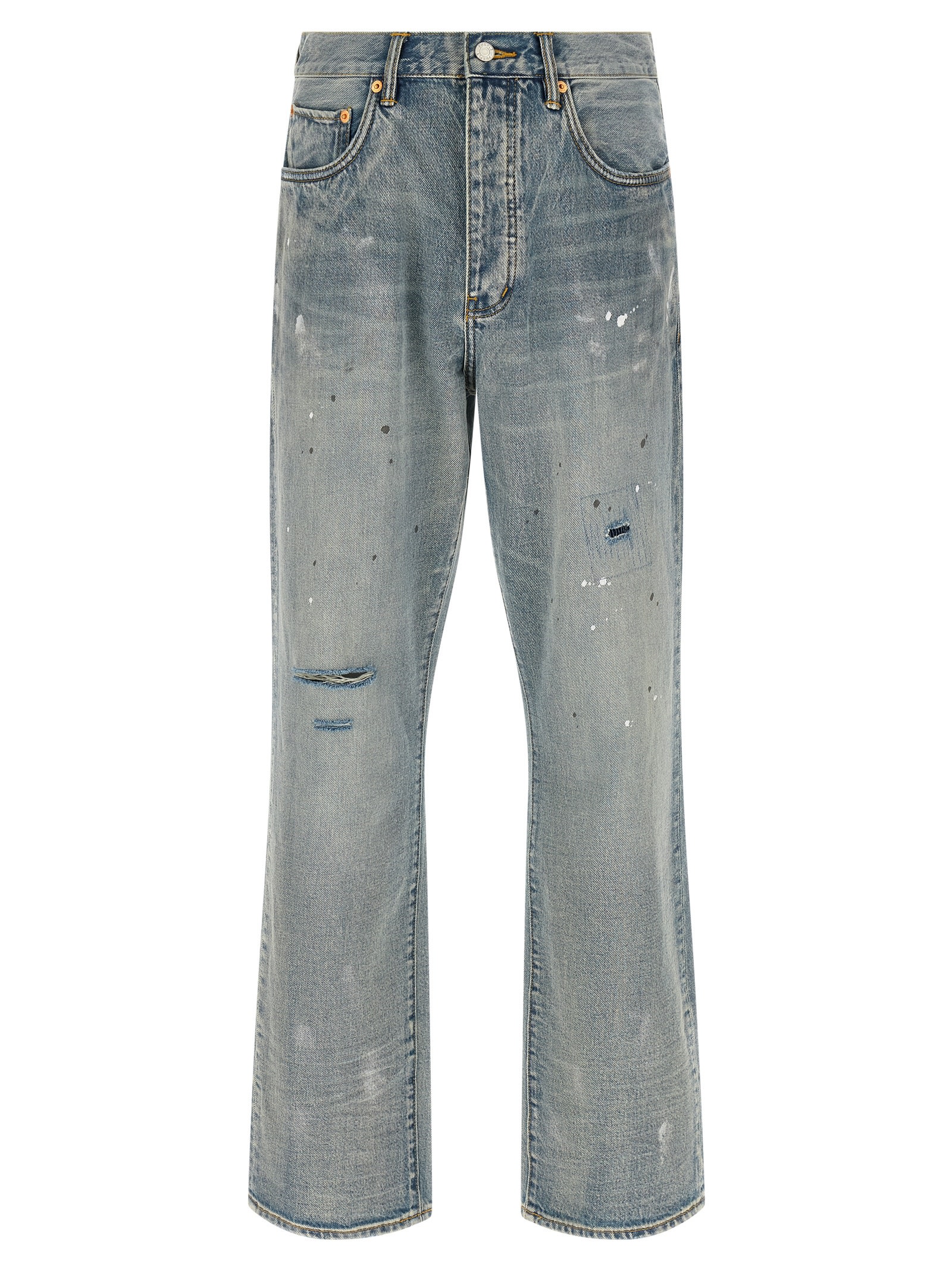 Purple Brand Jean Droit - Bleu Clair