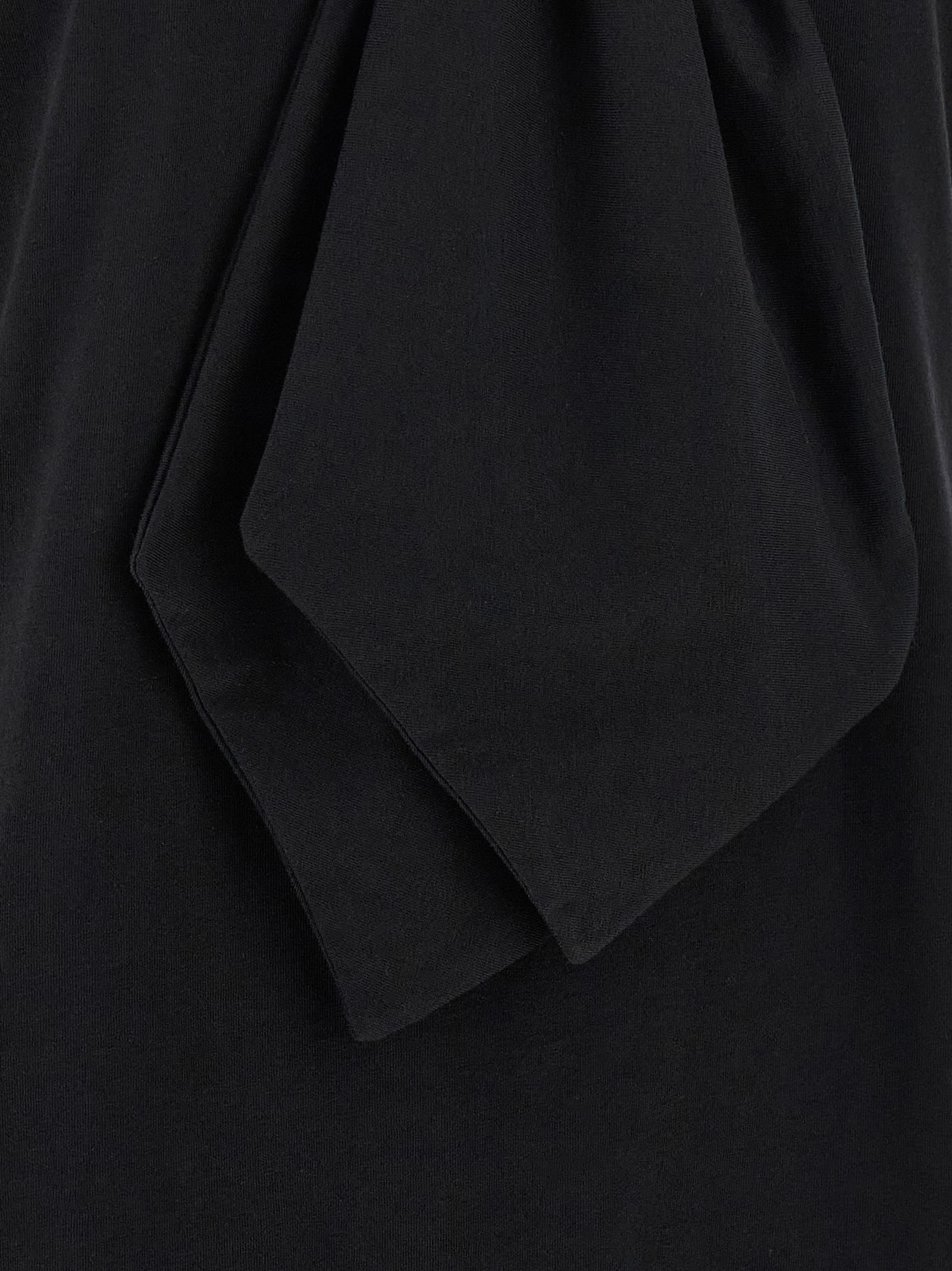 Dries Van Noten Bow Detail Short Sleeve T-shirt In Black