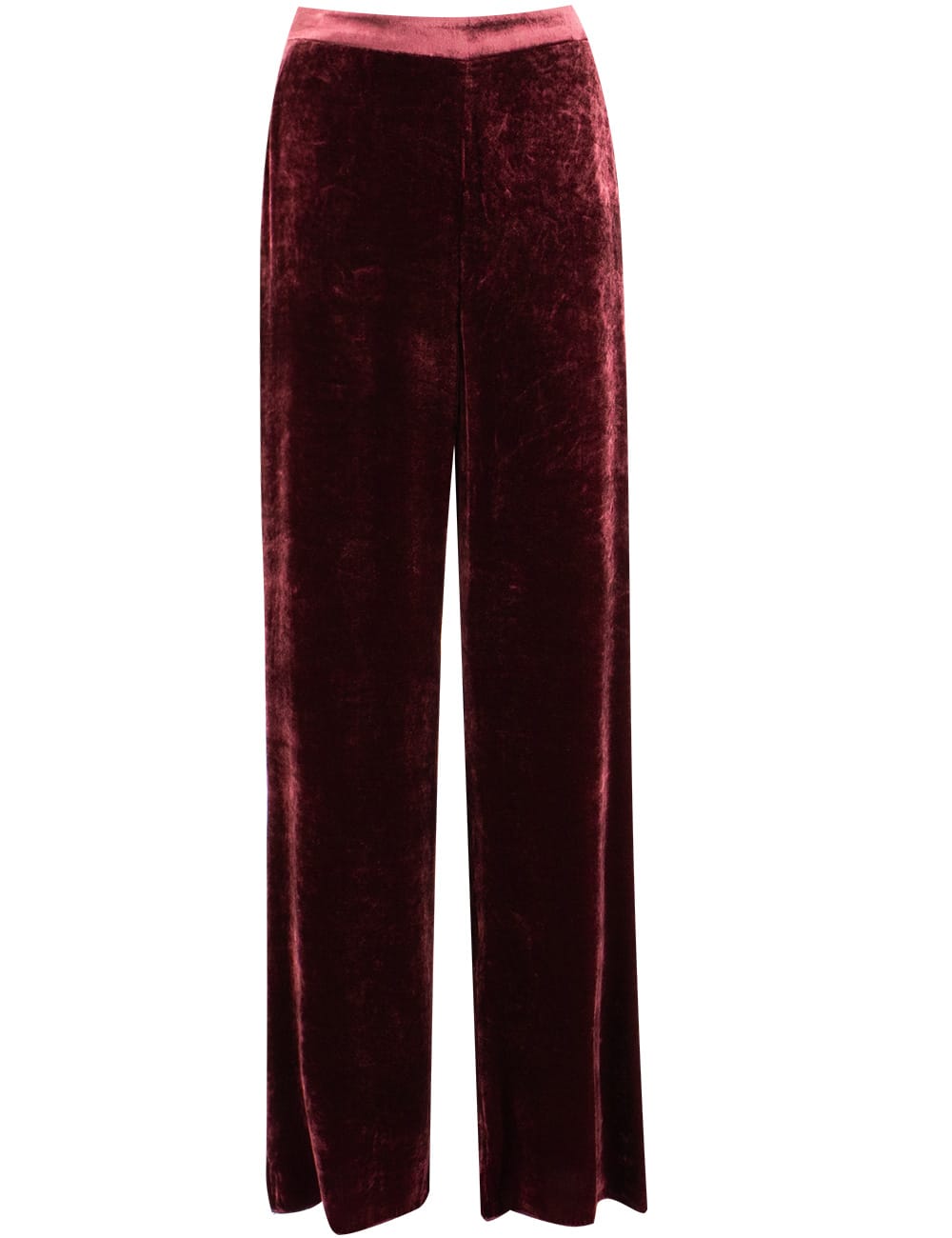 Shop Etro Trousers In Burgundy