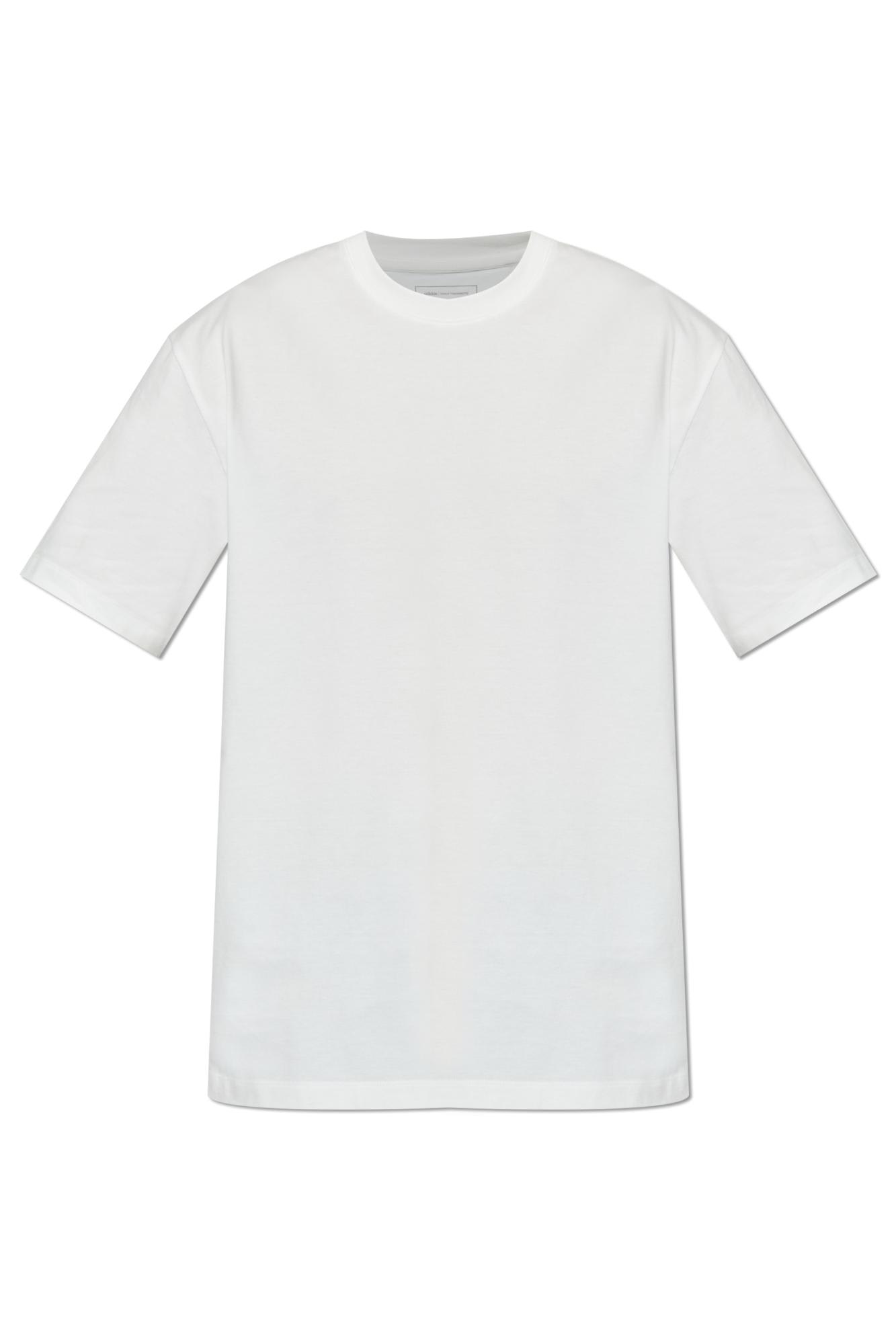 Y-3 Crewneck Graphic Print Oversize Short Sleeve T-shirt In White
