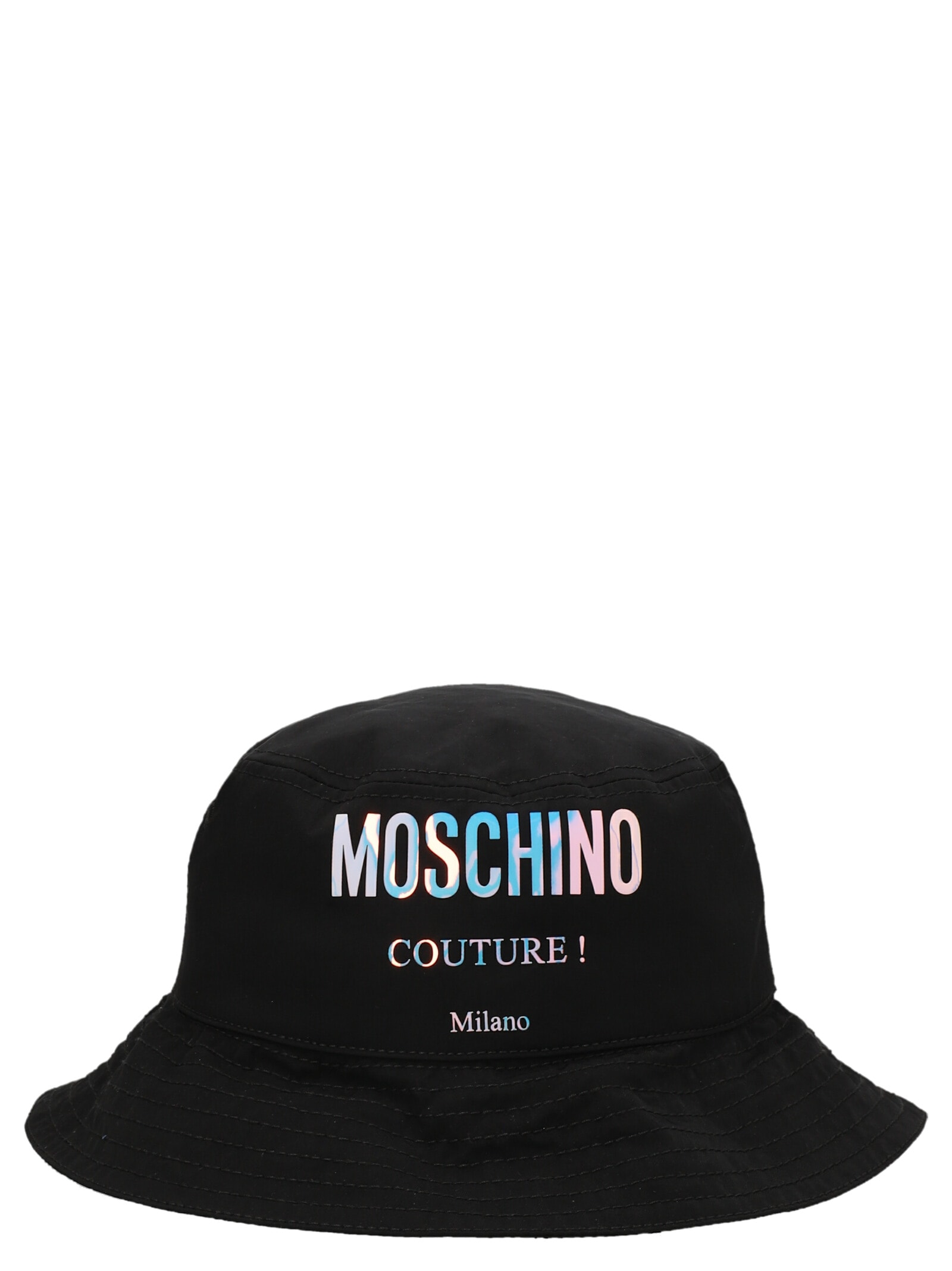 Moschino holographic Logo Bucket Hat