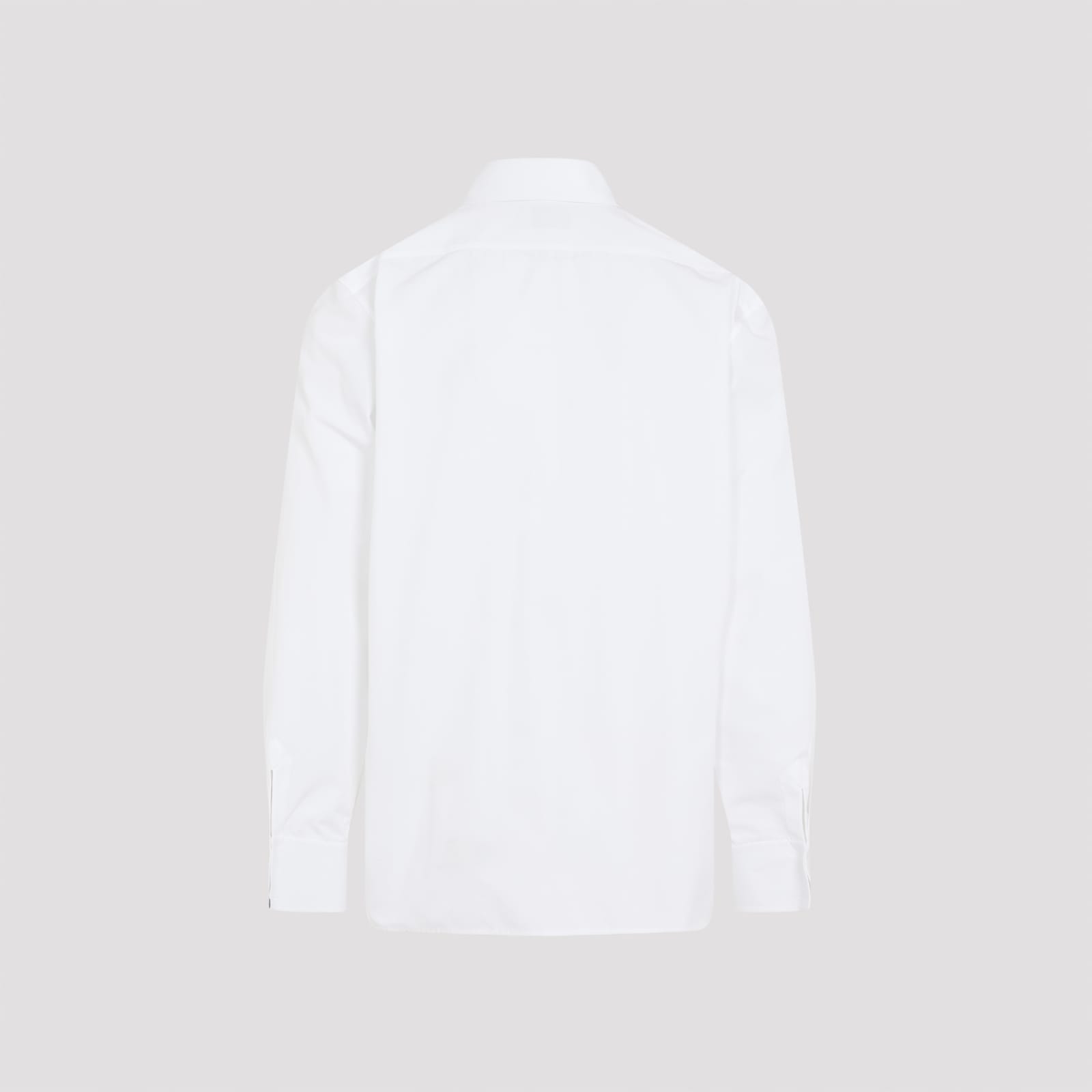 Shop Saint Laurent Cotton Shirt In Blanc