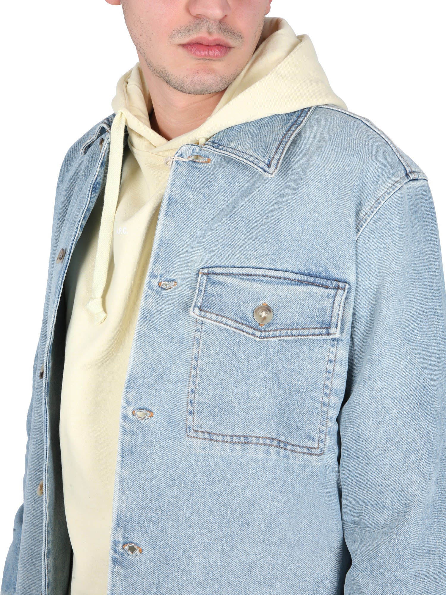 Apc A.p.c. Larry Sweatshirt In Yellow