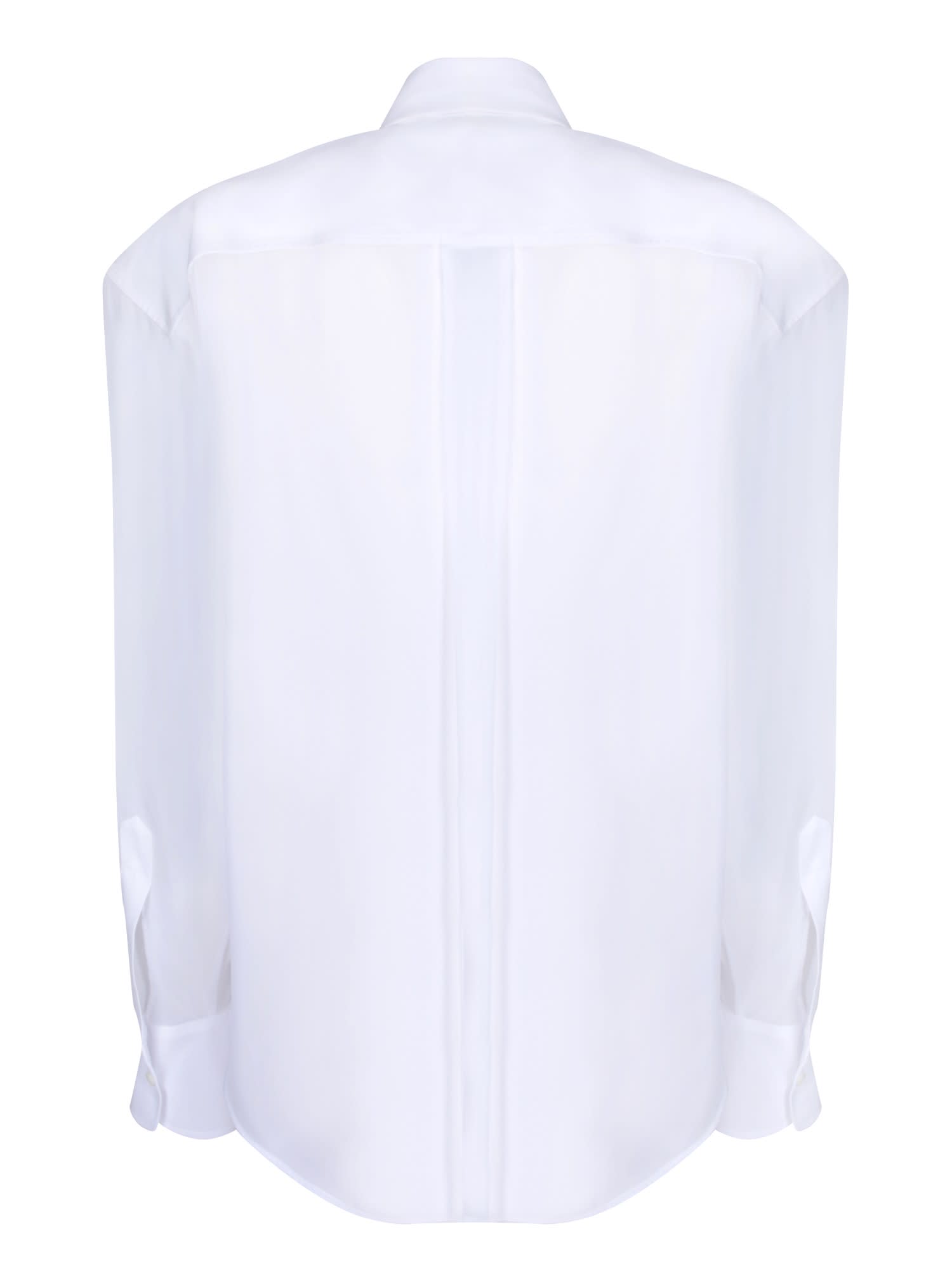 Shop Dsquared2 Crystal Fringed Western White Shirt