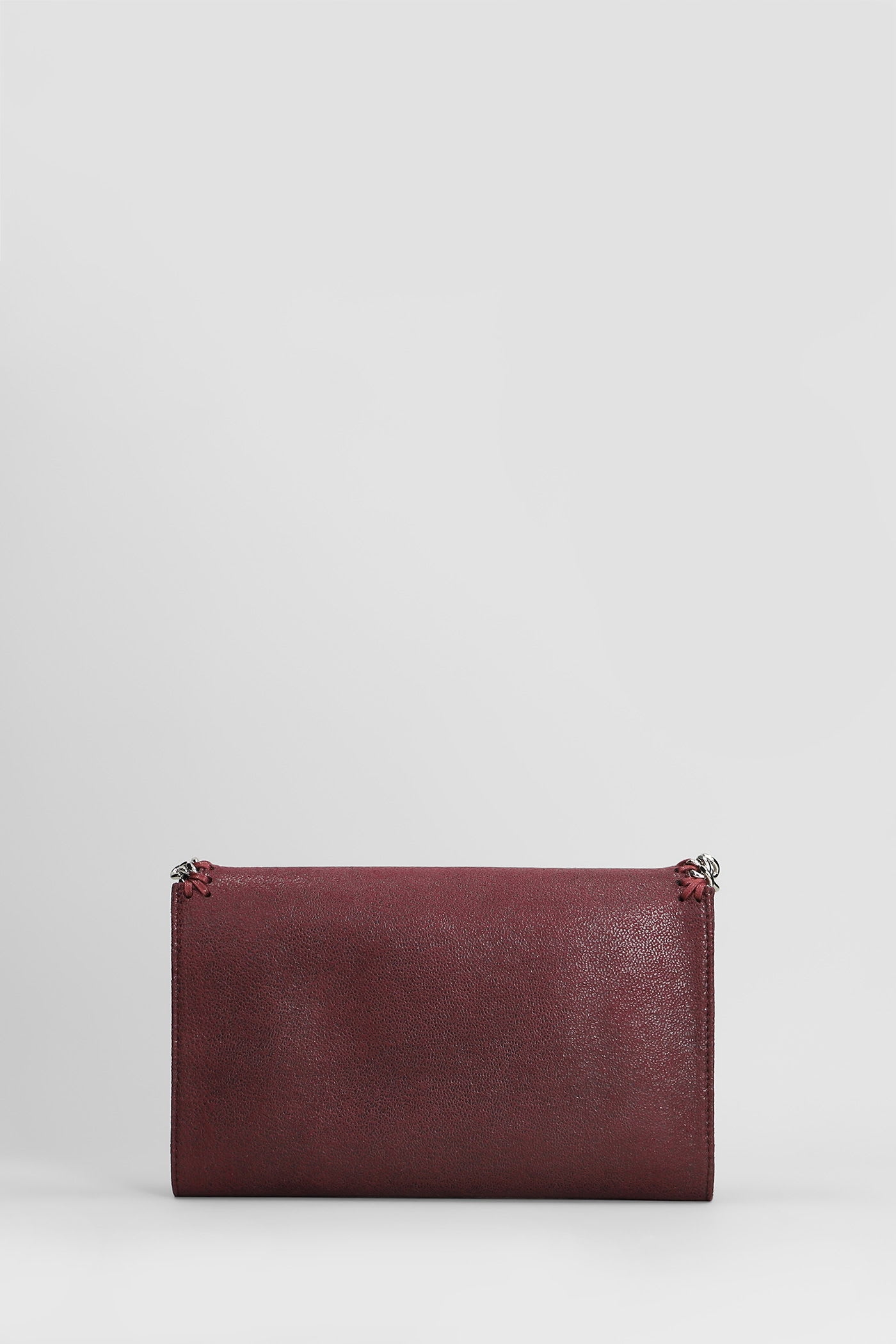 Stella Mccartney Falabella Wallet Shoulder Bag In Bordeaux Polyester In Burgundy