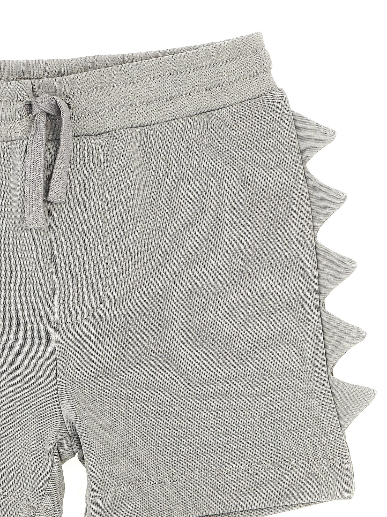 Shop Stella Mccartney Side Detail Shorts In Grigio