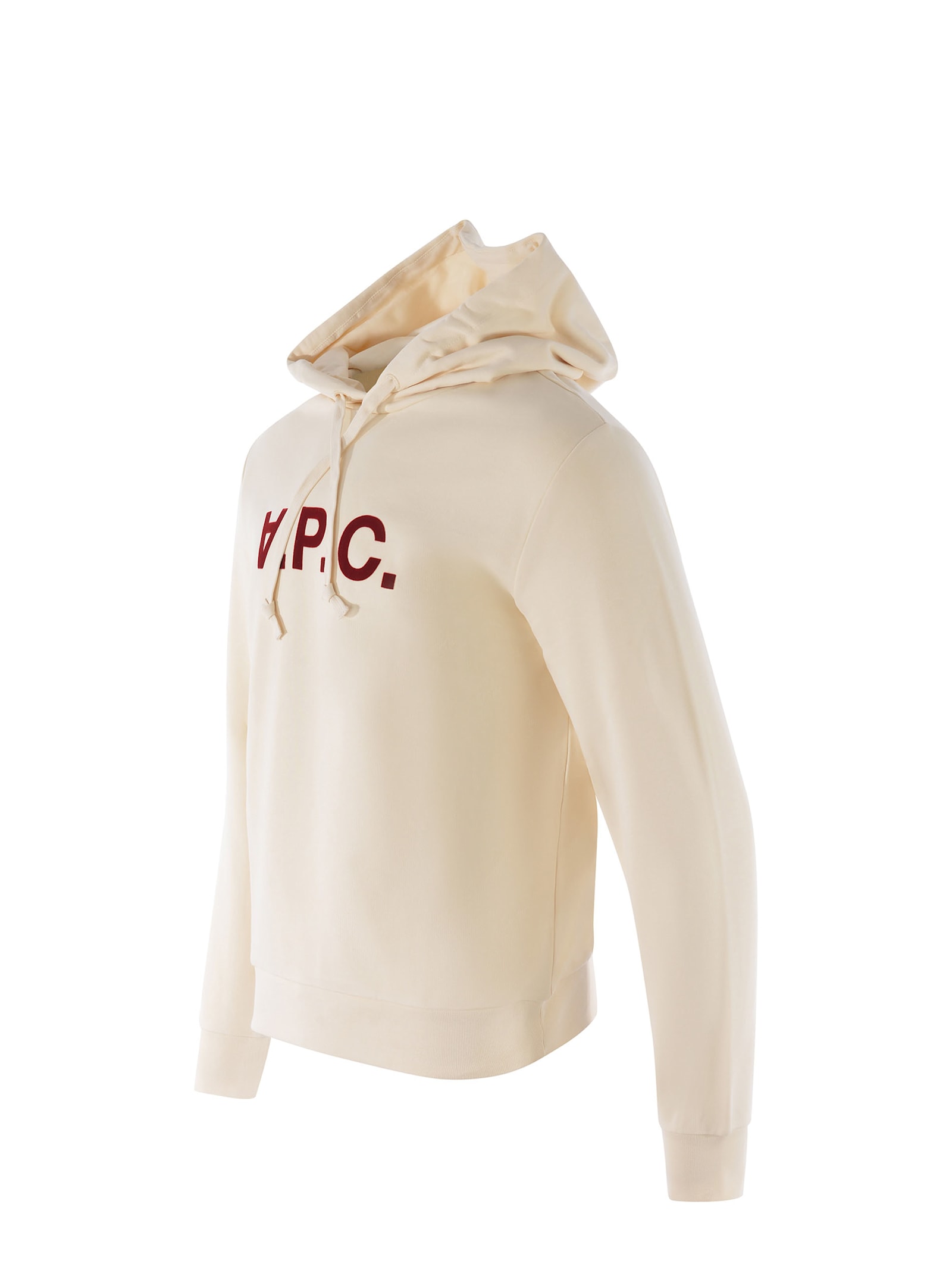 Shop Apc Sweatshirt Hoodie A.p.c. Made Of Cotton In Beige