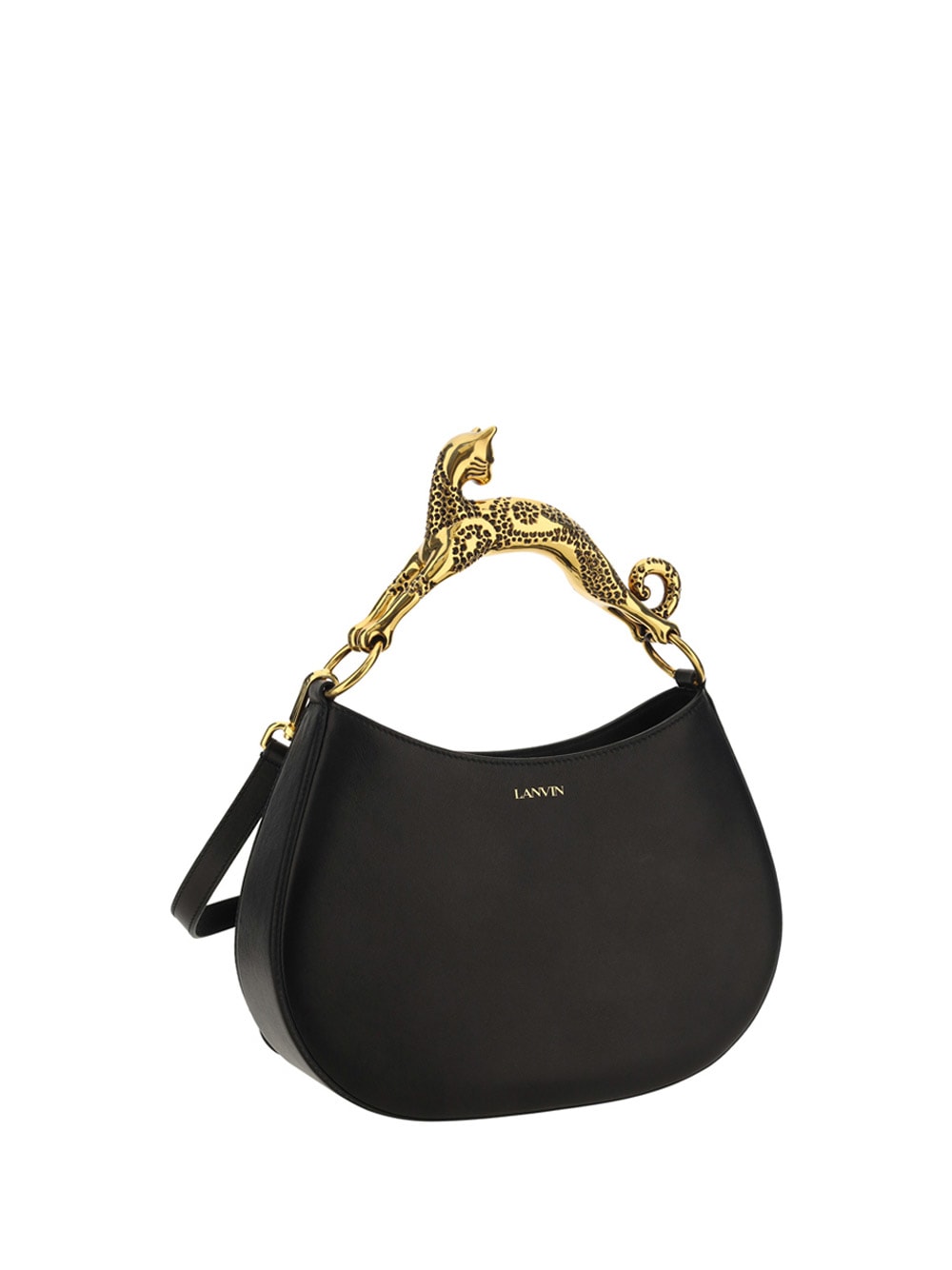 Shop Lanvin Hobo Handbag In Nero