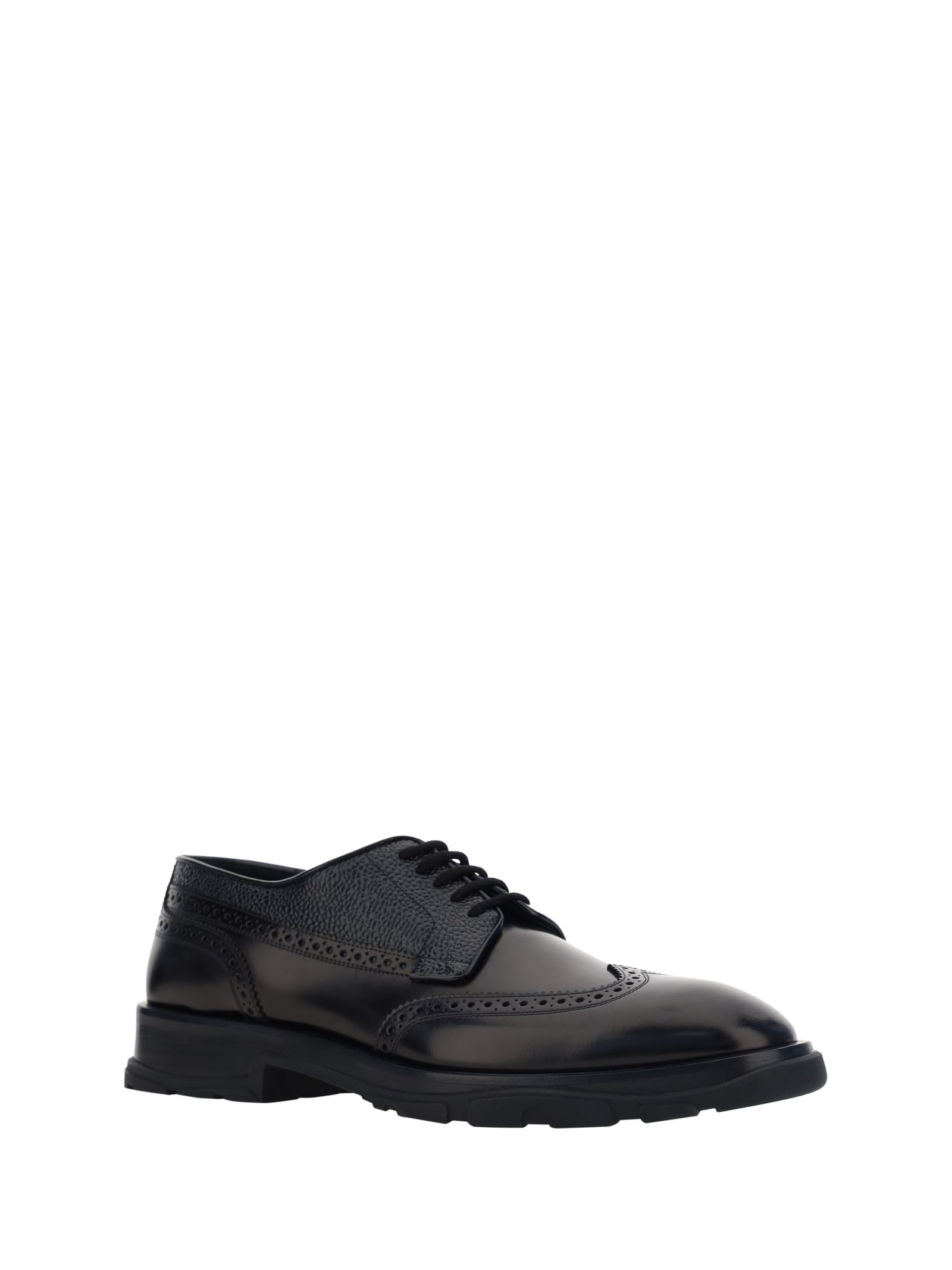 Shop Alexander Mcqueen Lace-up Shoes In Black