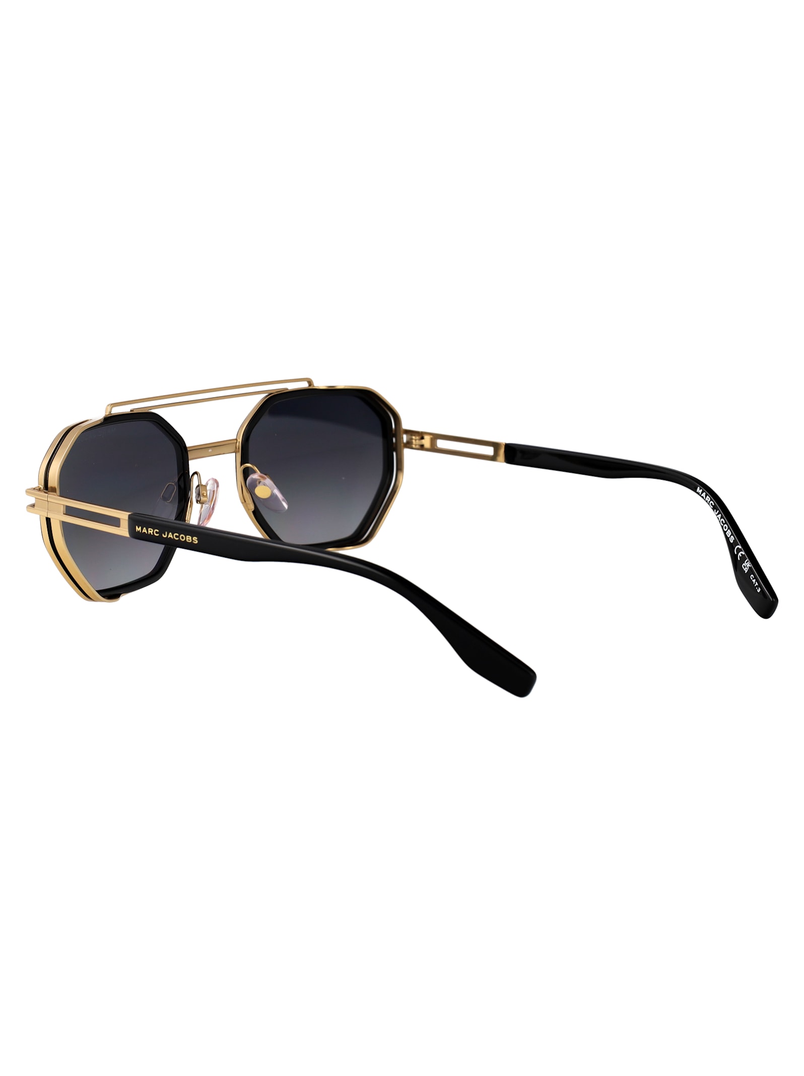 Marc Jacobs Geometric-frame Sunglasses In Black