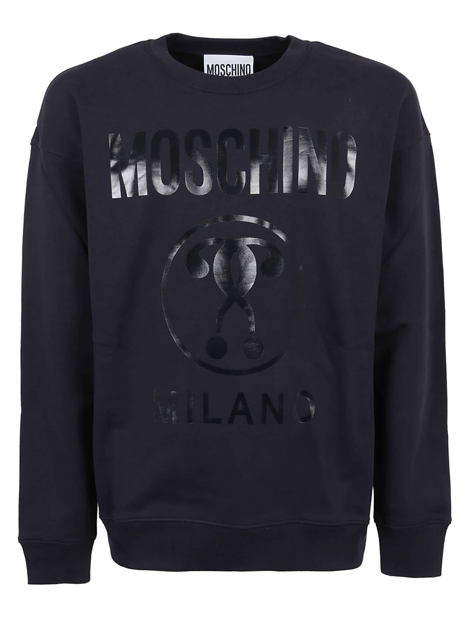 blue moschino sweatshirt