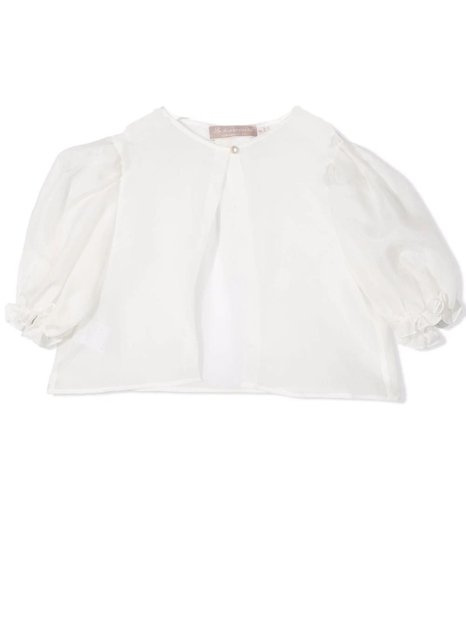 La stupenderia White Silk Shirt