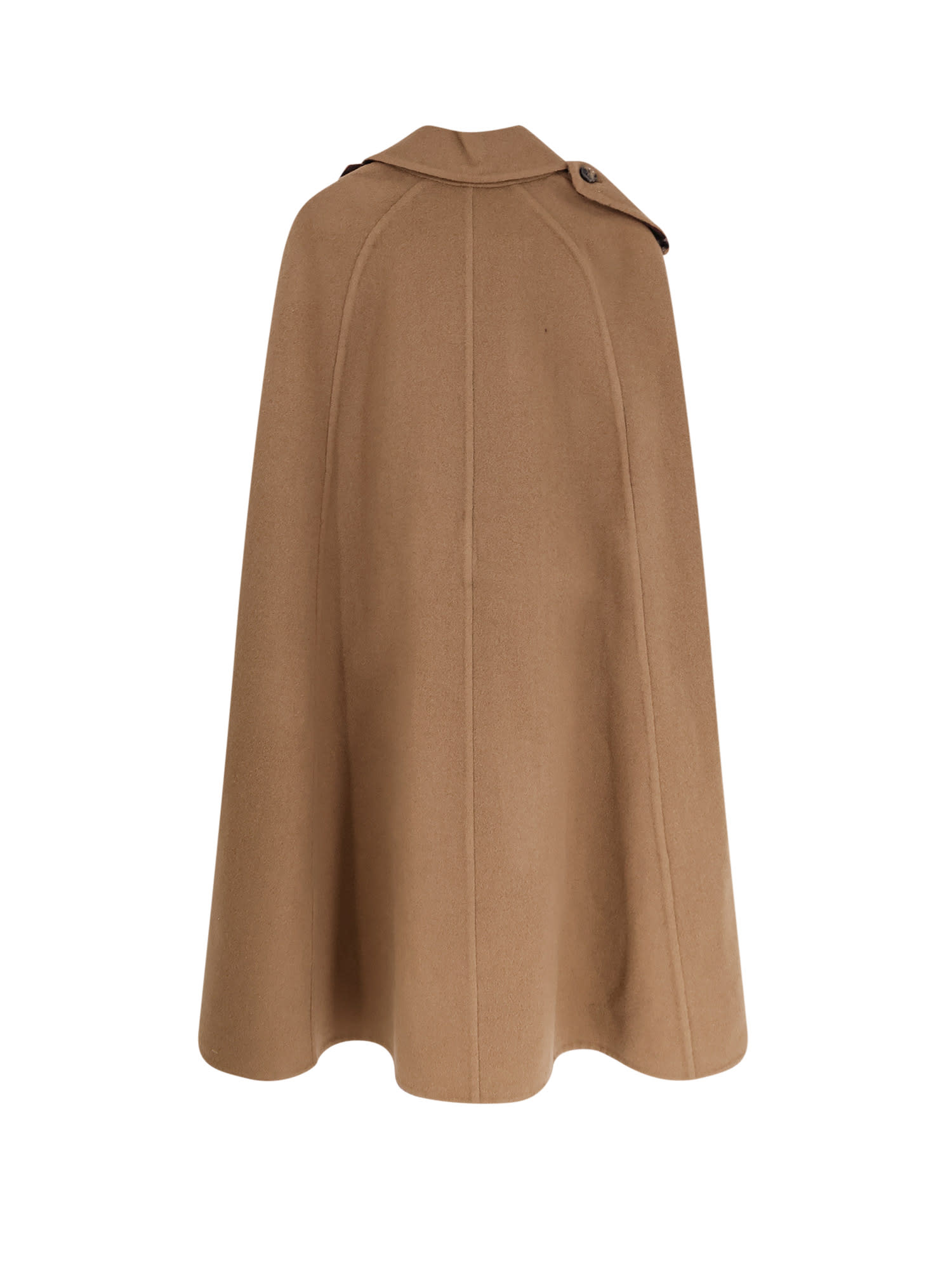 Burberry Women Belmont Virgin Wool Cape In Brown