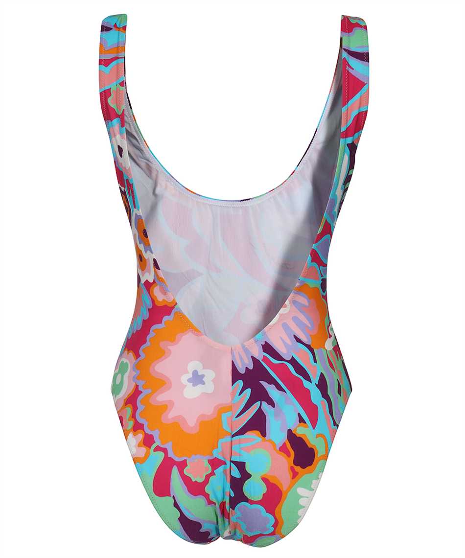 Dolce & Gabbana Printed One-piece Swimsuit In Multicolor