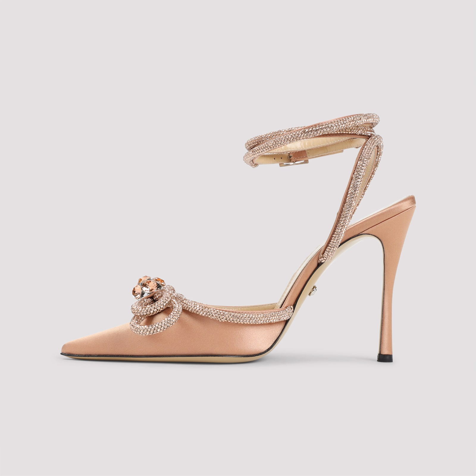 Mach & Mach Double Bow Pumps In Brown