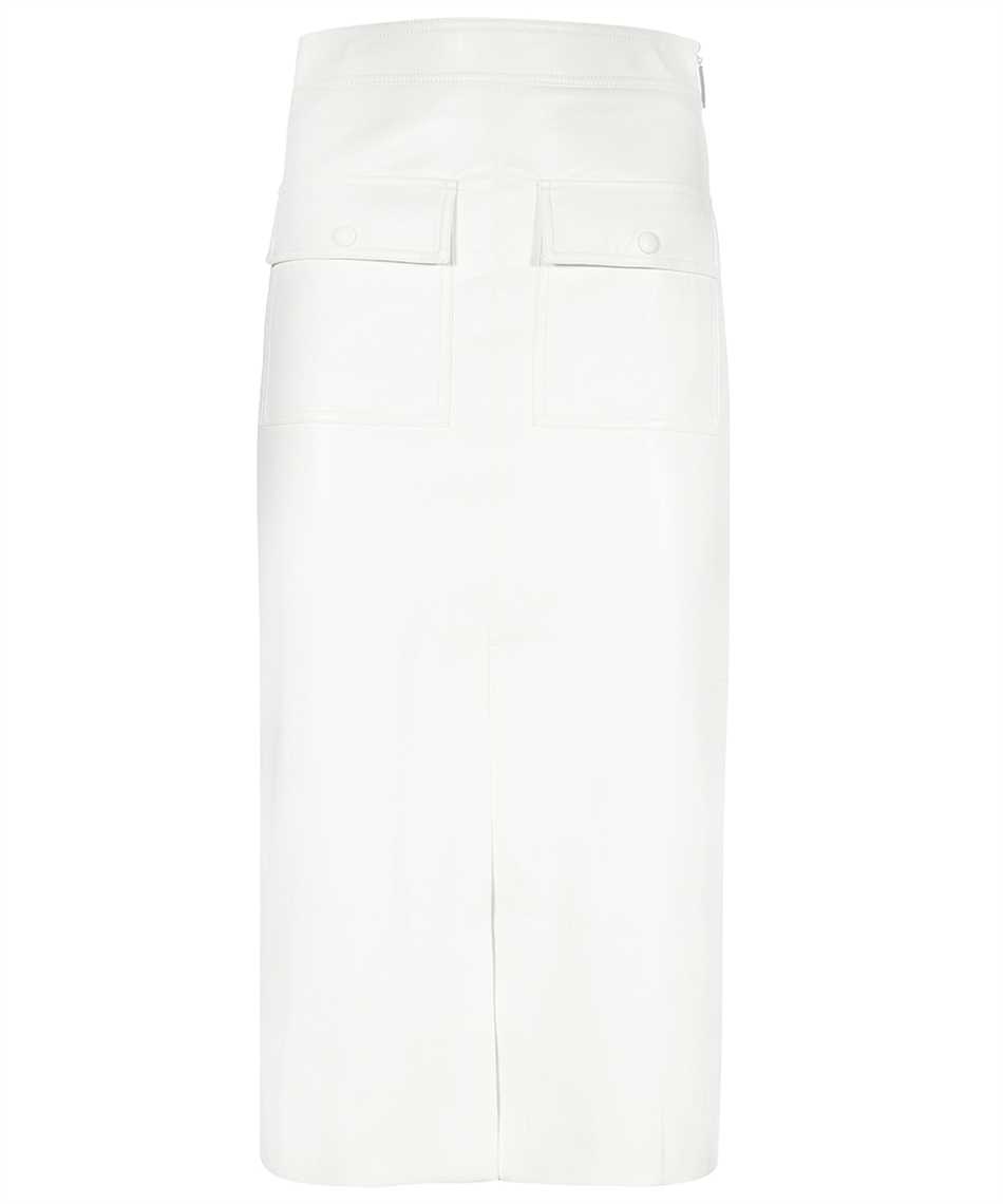 Msgm Woman Midi Skirt White Size 4 Polyester In White
