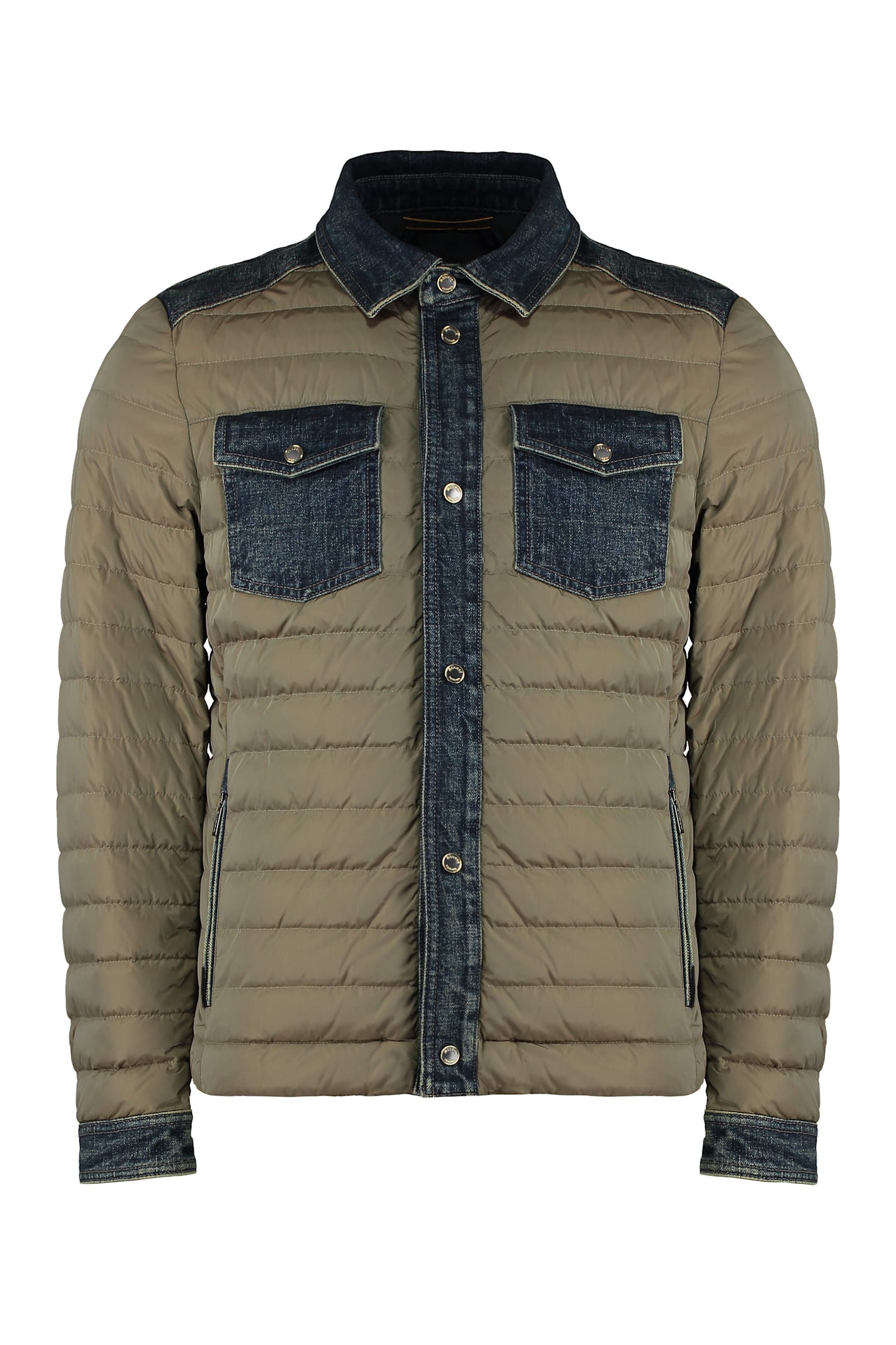 Crespi Denim Inserts Down Jacket