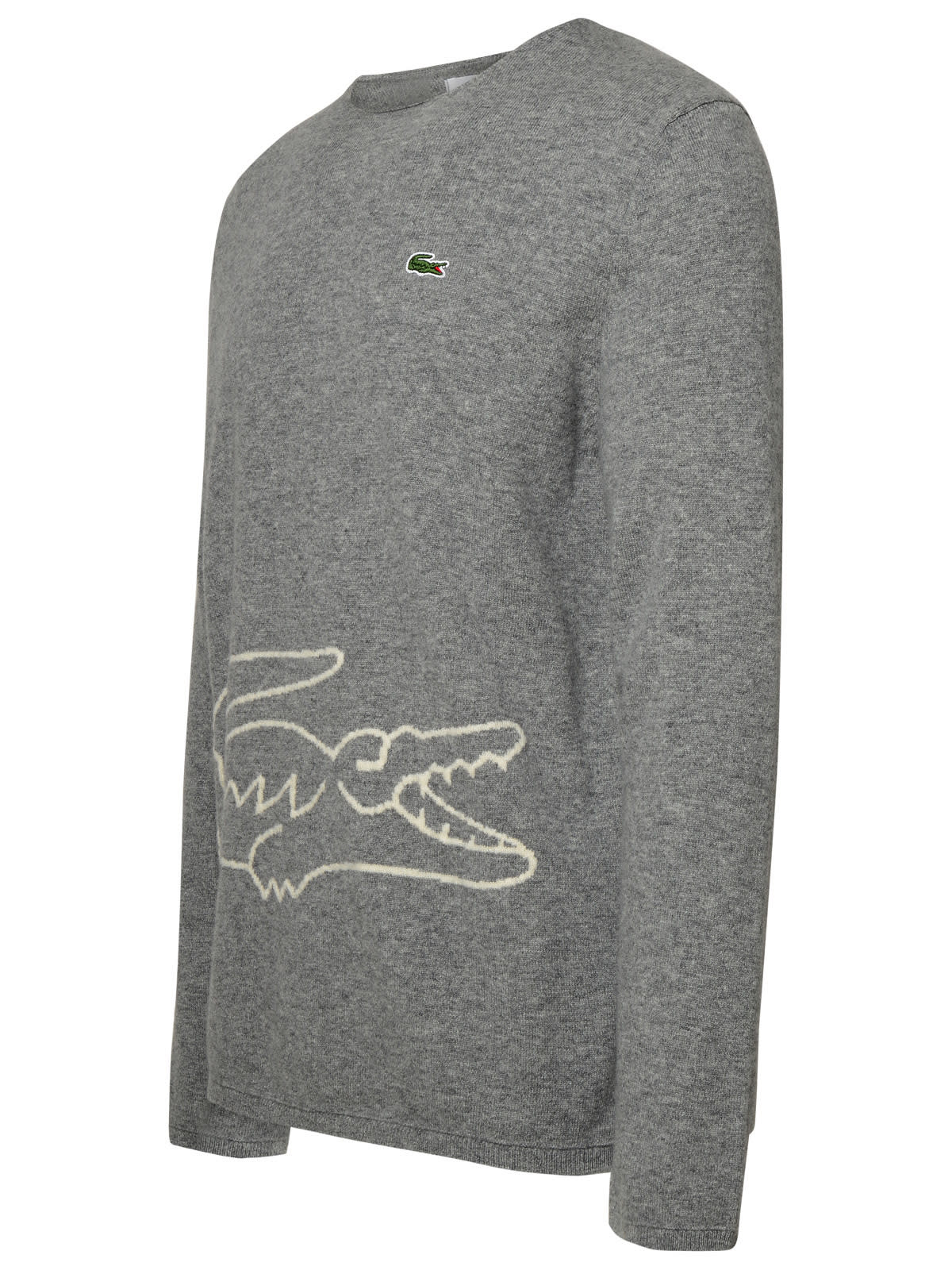 Shop Comme Des Garçons Shirt Grey Wool Sweater