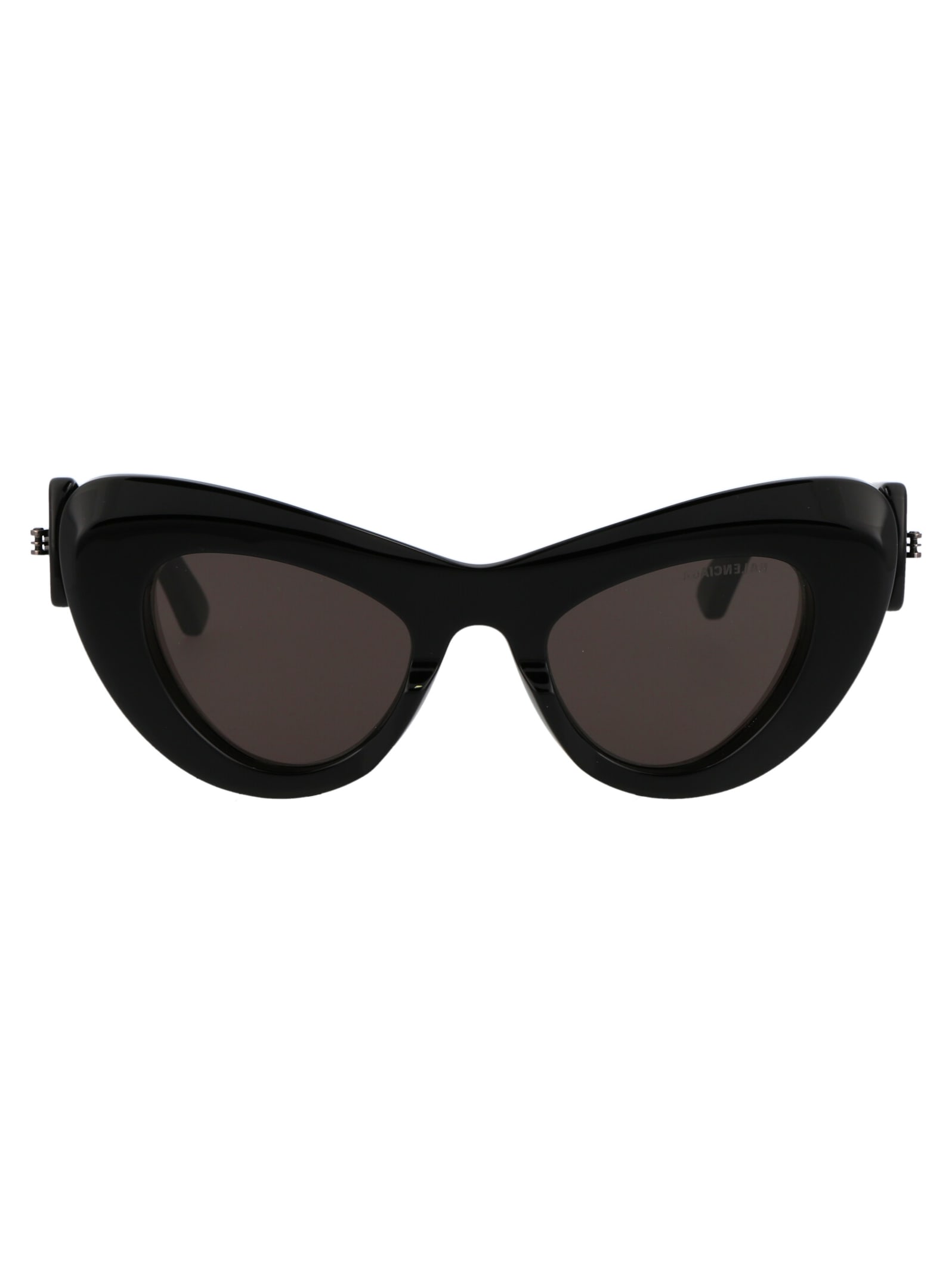 Shop Balenciaga Bb0204s Sunglasses In 001 Black Black Grey