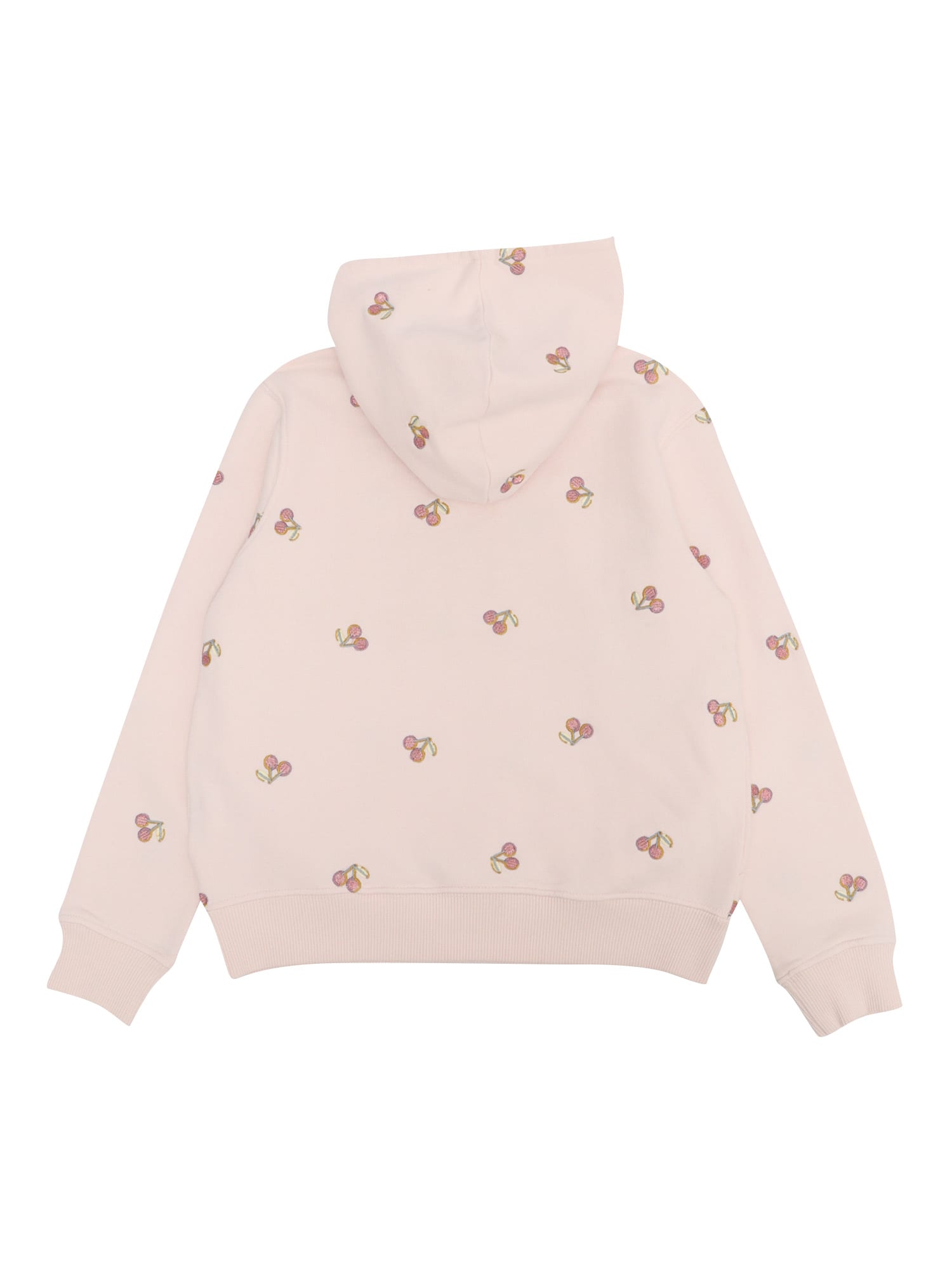 Shop Bonpoint Cherry Pattern Girls Sweatshirt In Pink