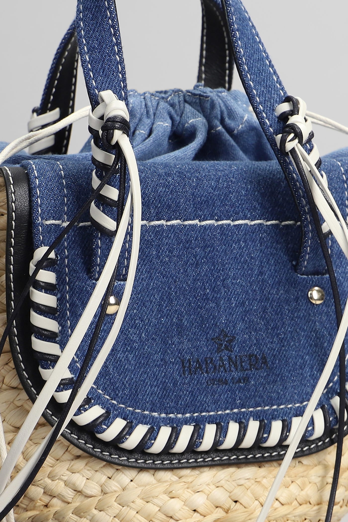 Cuba Lab Habanera Mini Tote In Beige Raffia