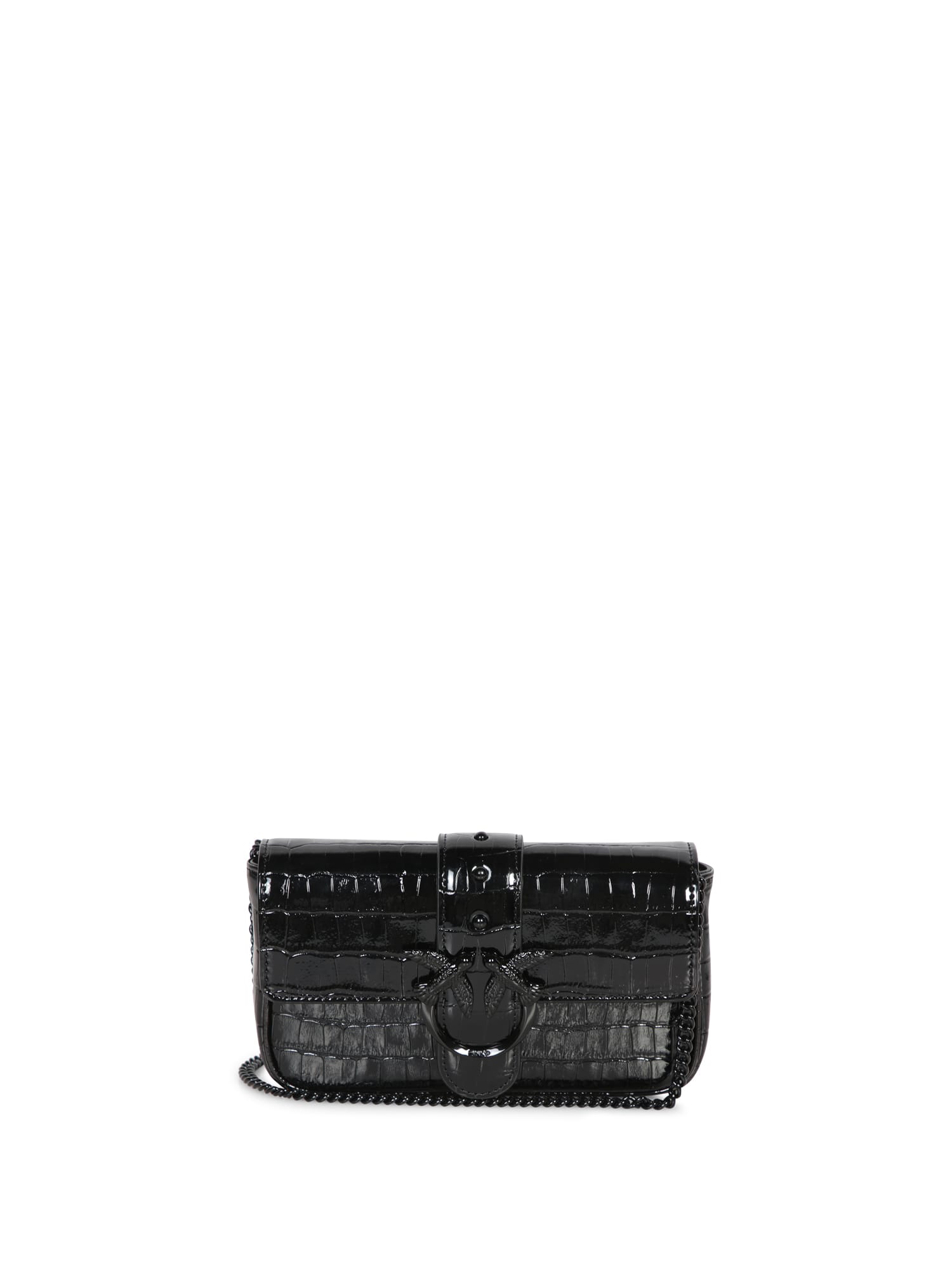 Shop Pinko Love Pocket Black Bag