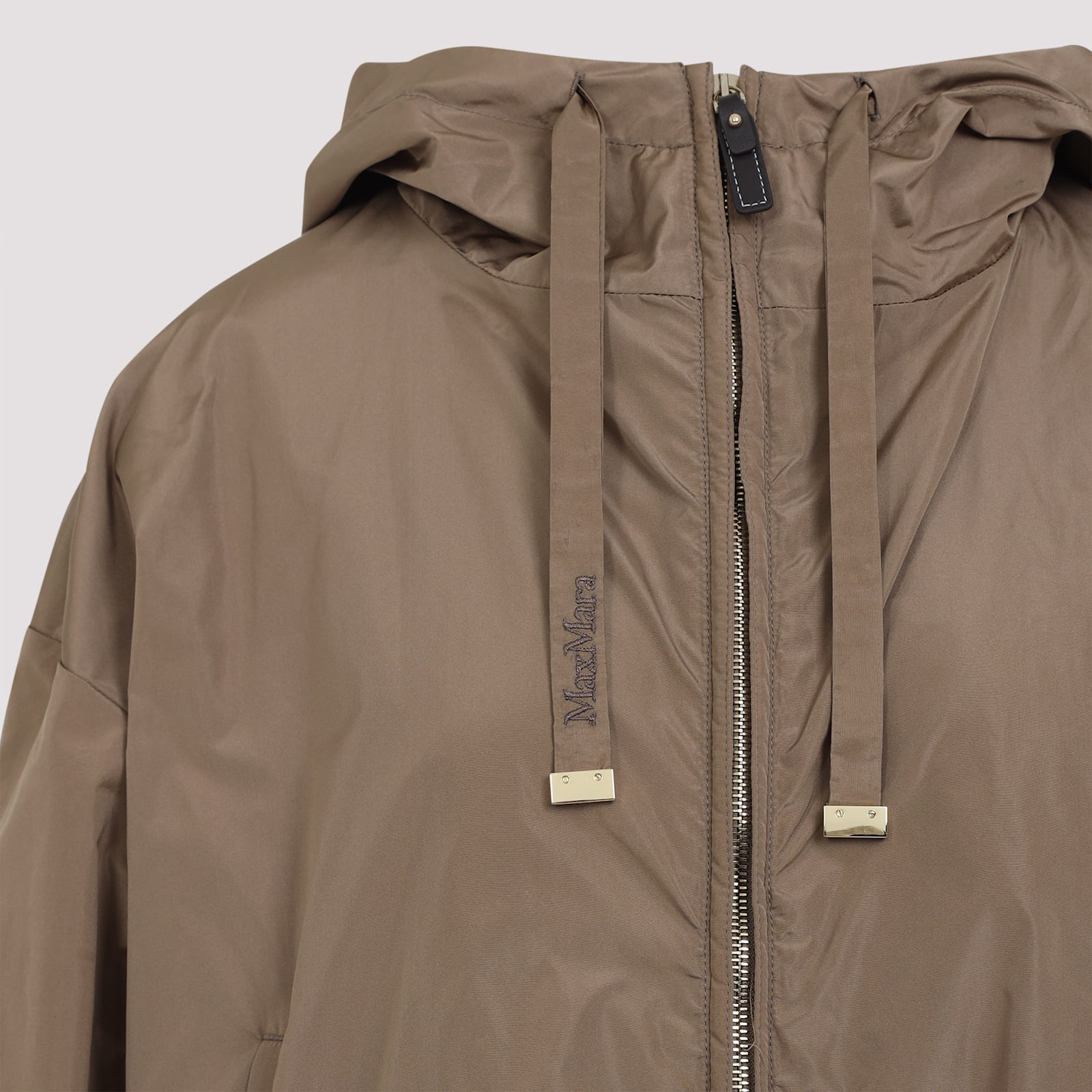Max Mara The Cube Tea Taffeta Parka In Spring Camel
