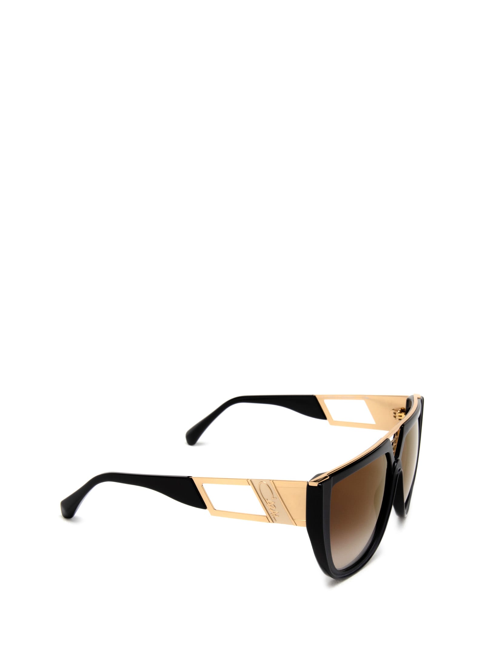 Shop Cazal 8511 Black - Gold Sunglasses