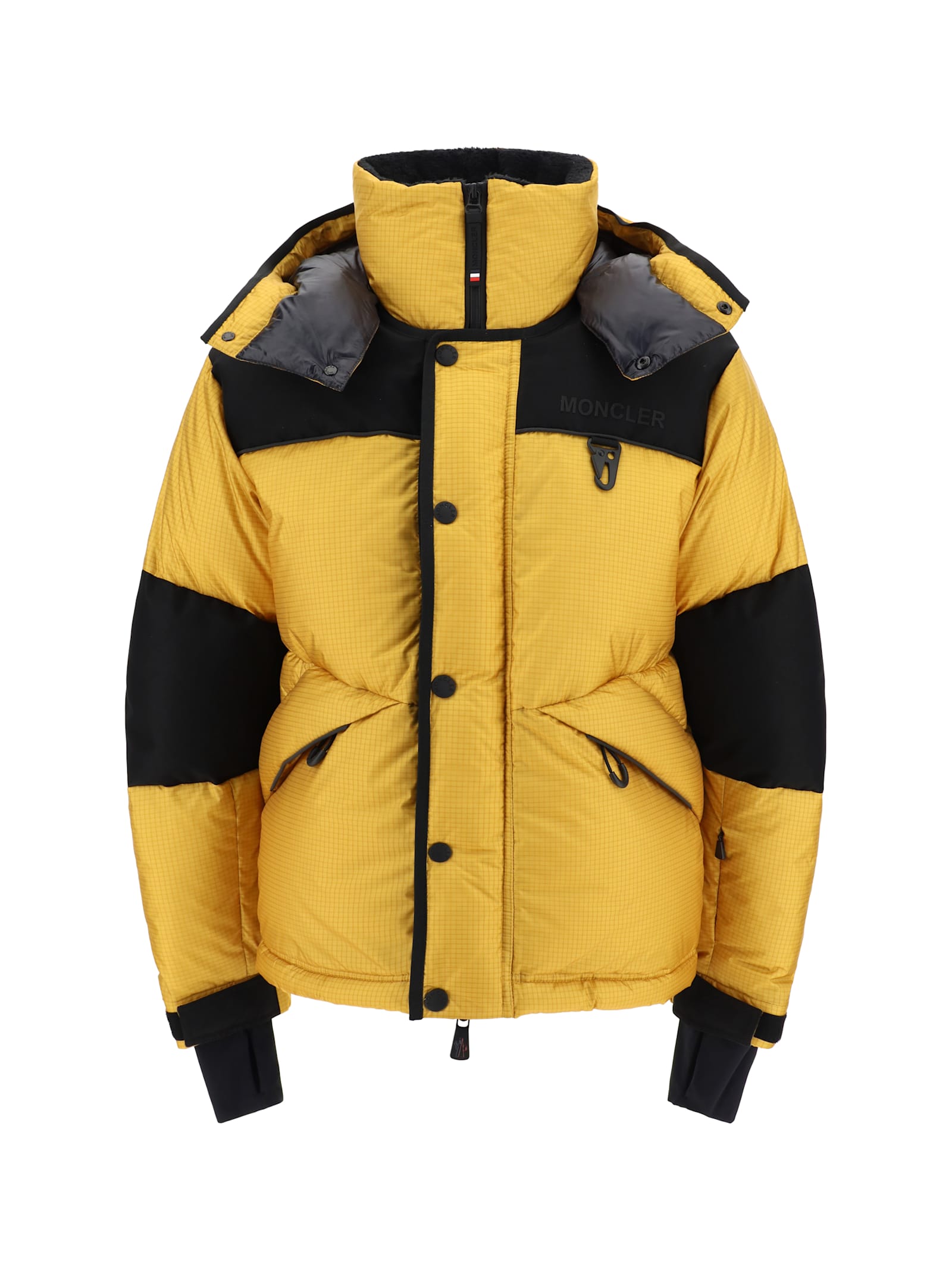 Shop Moncler Albiez Down Jacket In Yellow