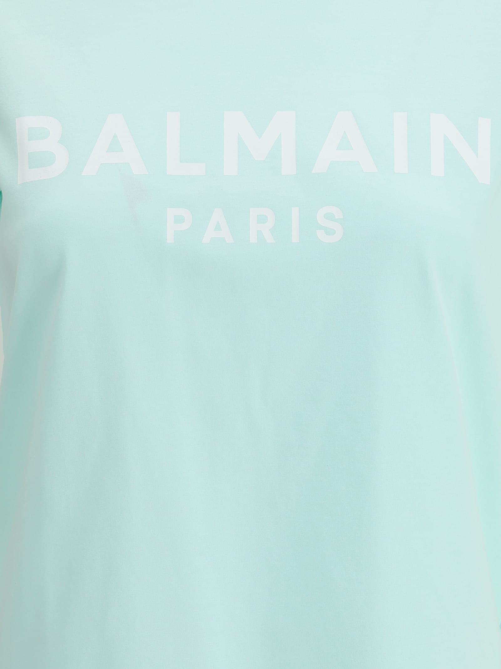 Balmain Logoed Crew Neck T-shirt With Embossed Buttons