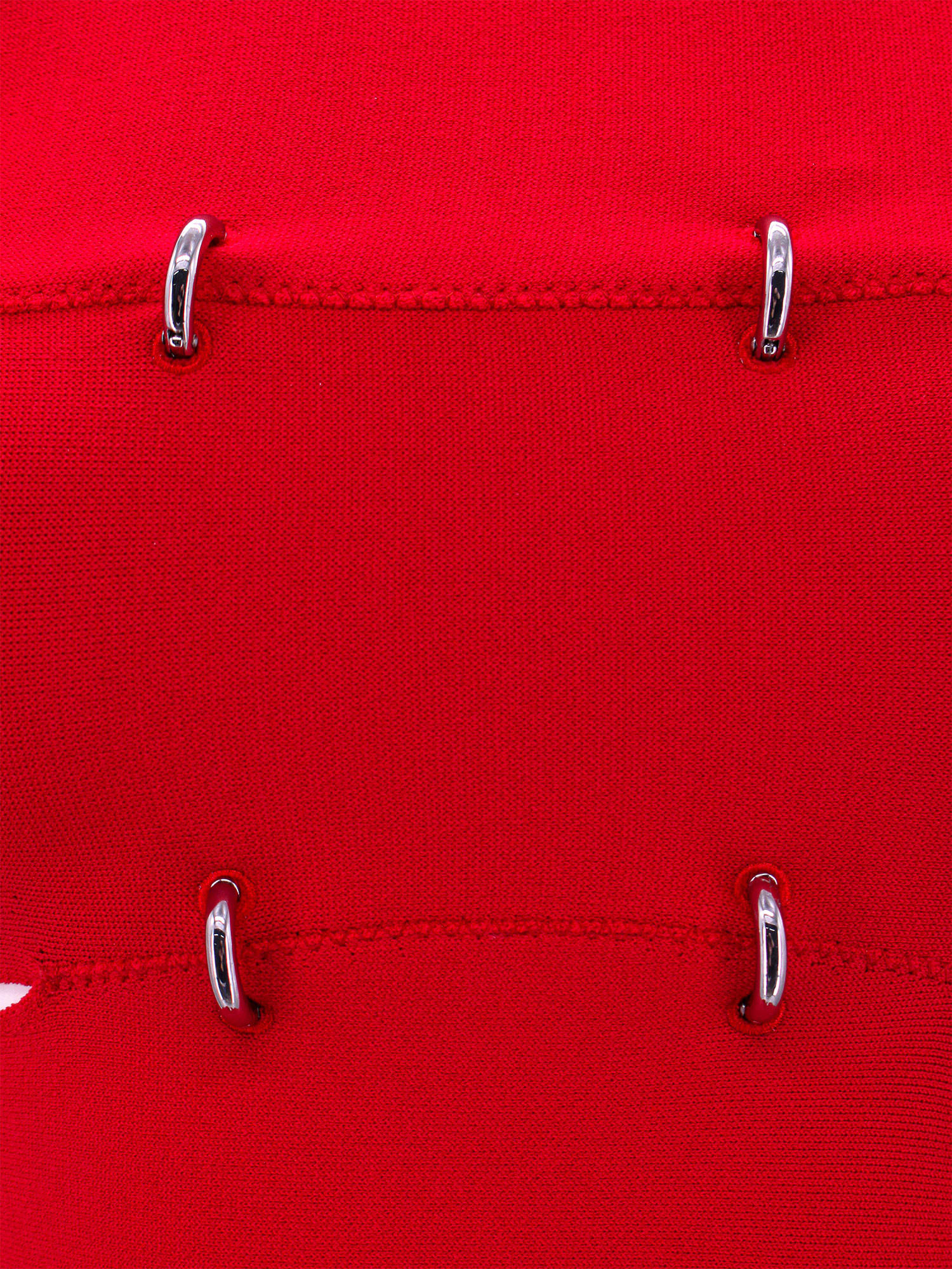 Alexander Mcqueen Off-shoulder Cutout Jersey Minidress In Red