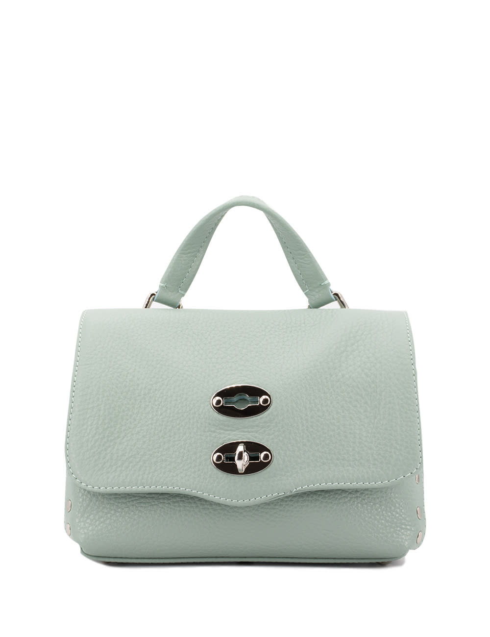 Zanellato Soft Leather Bag That Can Be Carried By Hand Or Over The Shoulder In Green Piperita