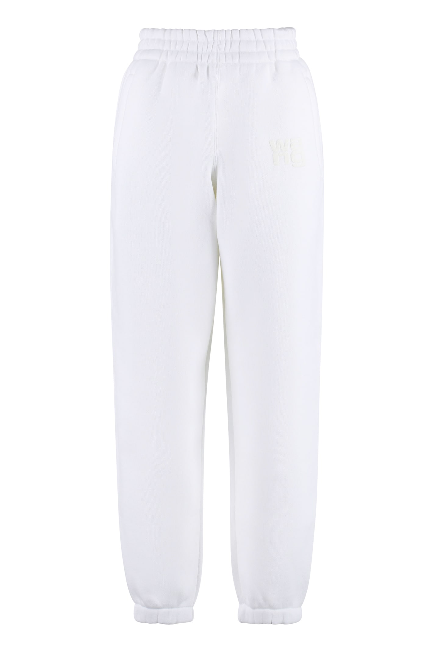 Shop Alexander Wang Cotton Track-pants In Bianco