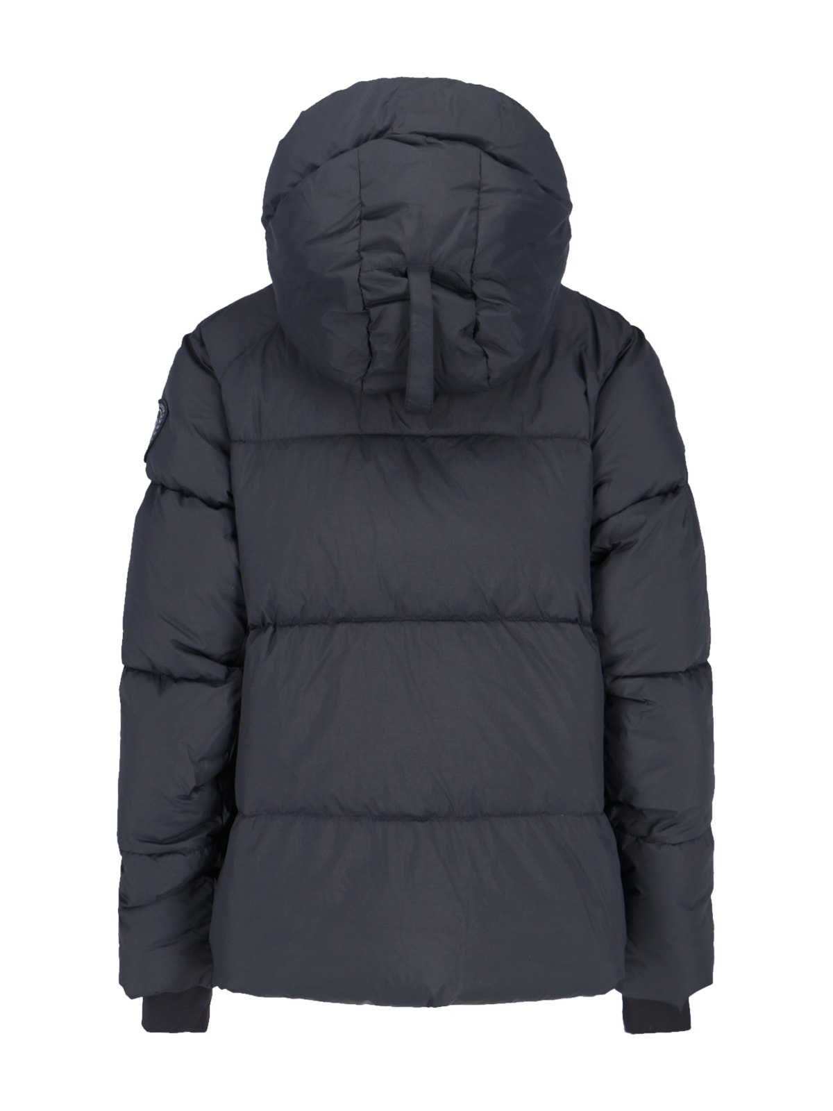 Canada Goose Versatile Hooded Quilted Jacket And Pockets In Black
