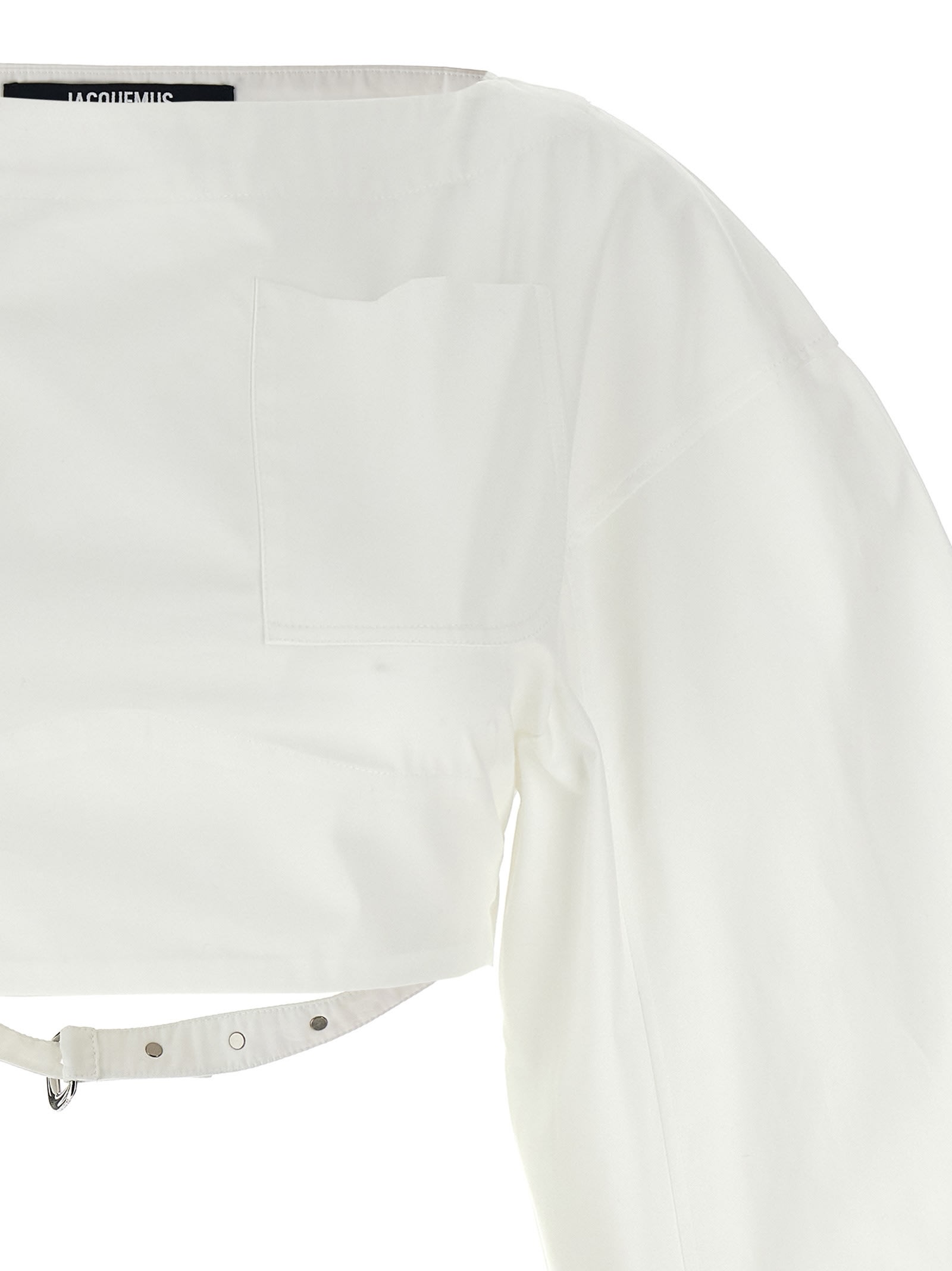 Shop Jacquemus Le Haut Casaco Blouse In White