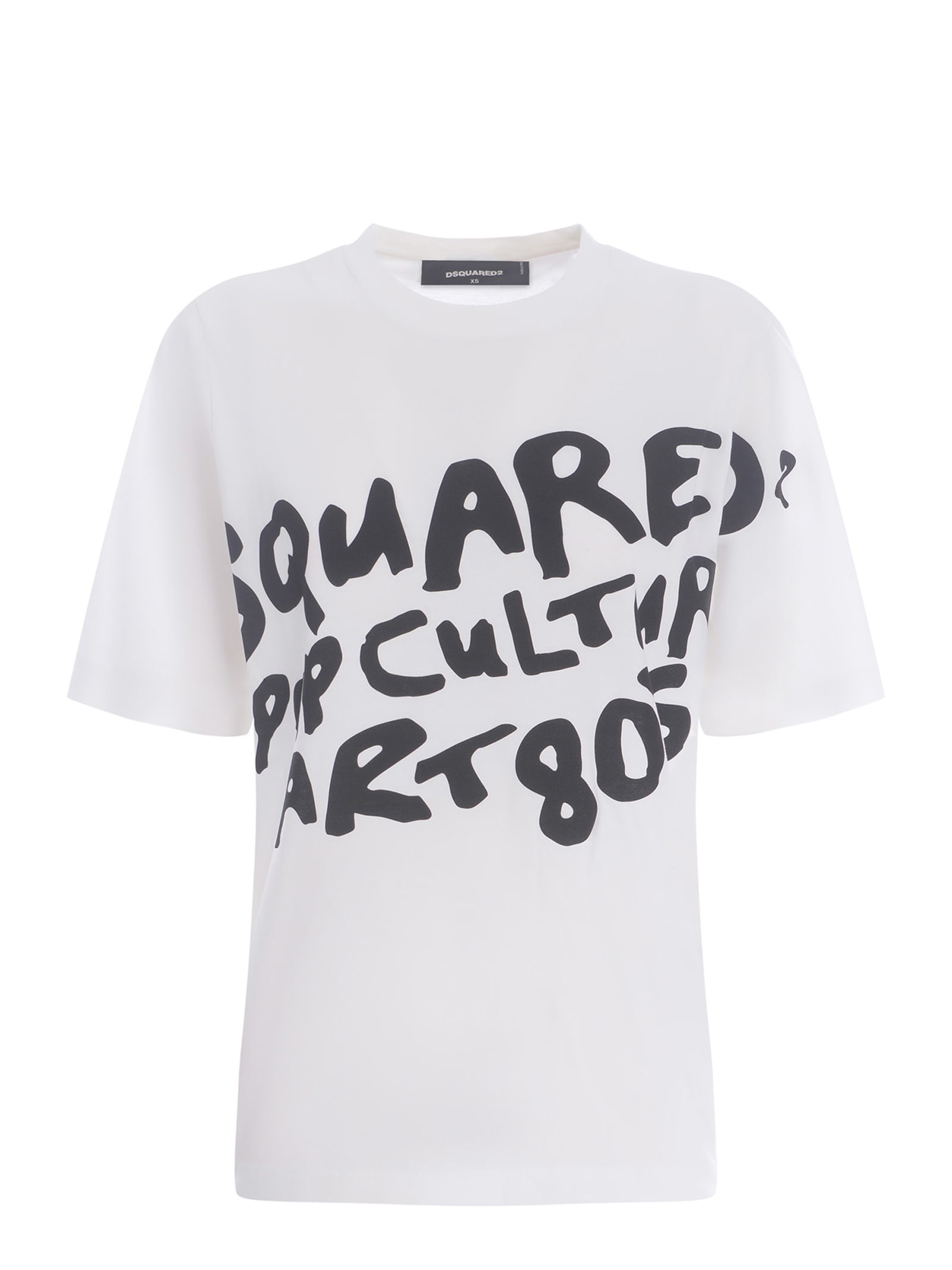 DSQUARED2 T-SHIRT DSQUARED2 D2 POP 80S MADE OF COTTON JERSEY
