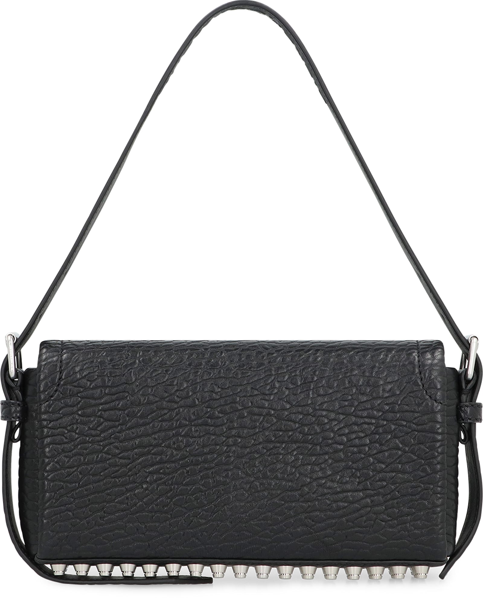Alexander Wang Ricco Slim Leather Shoulder Bag In Black