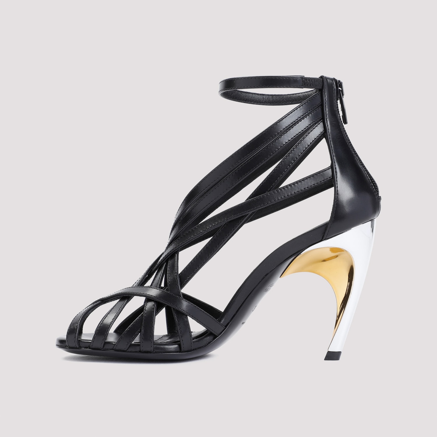 ALEXANDER MCQUEEN ARMADILLO STRAPPY SANDALS 