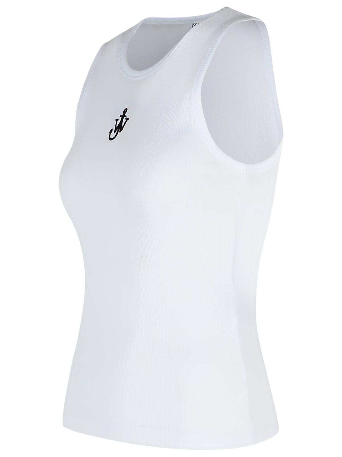 Shop Jw Anderson Anchor White Cotton Tank Top