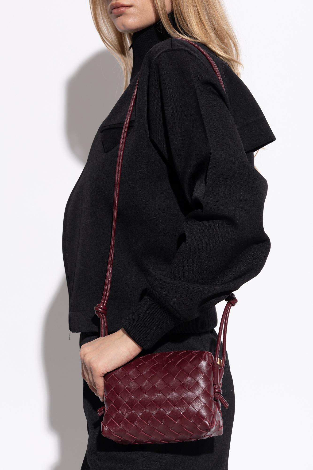 Bottega Veneta Shoulder Bag Loop Mini In Burgundy