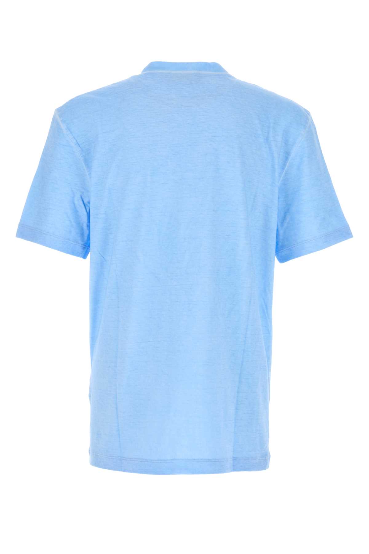 DSQUARED2 LIGHT-BLUE COTTON T-SHIRT 